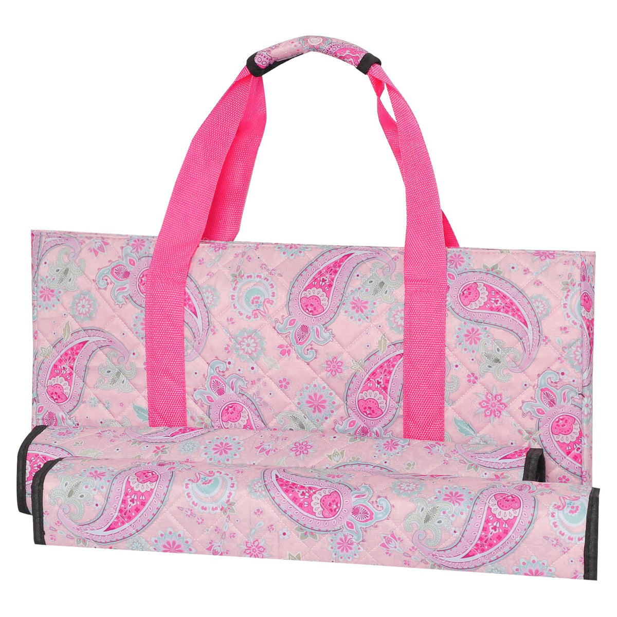 TIASUSAN Pink Mahjong Bag (Empty Bag Only) – American Mahjong Set Carrying Bag with Two Wrappers