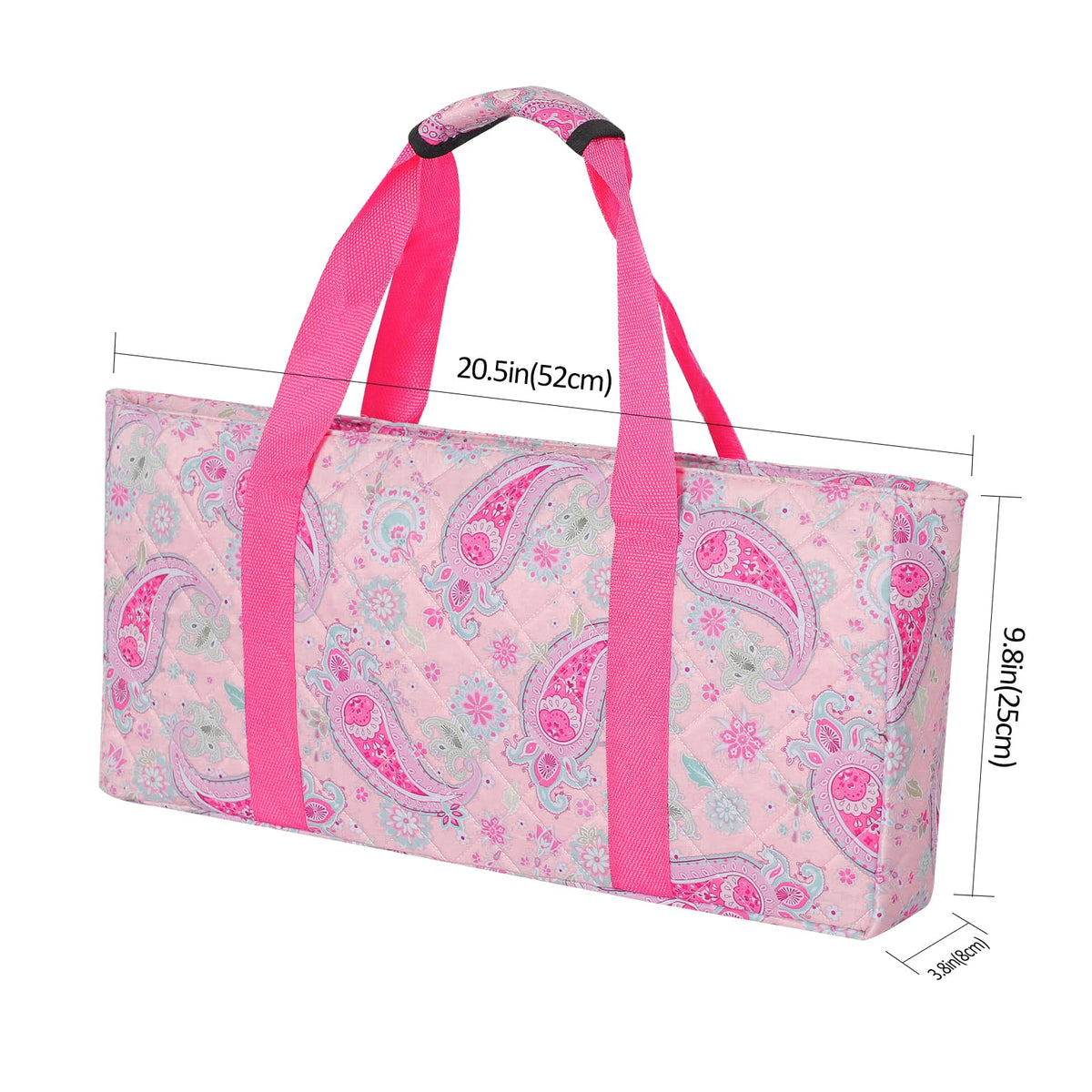 TIASUSAN Pink Mahjong Bag (Empty Bag Only) – American Mahjong Set Carrying Bag with Two Wrappers
