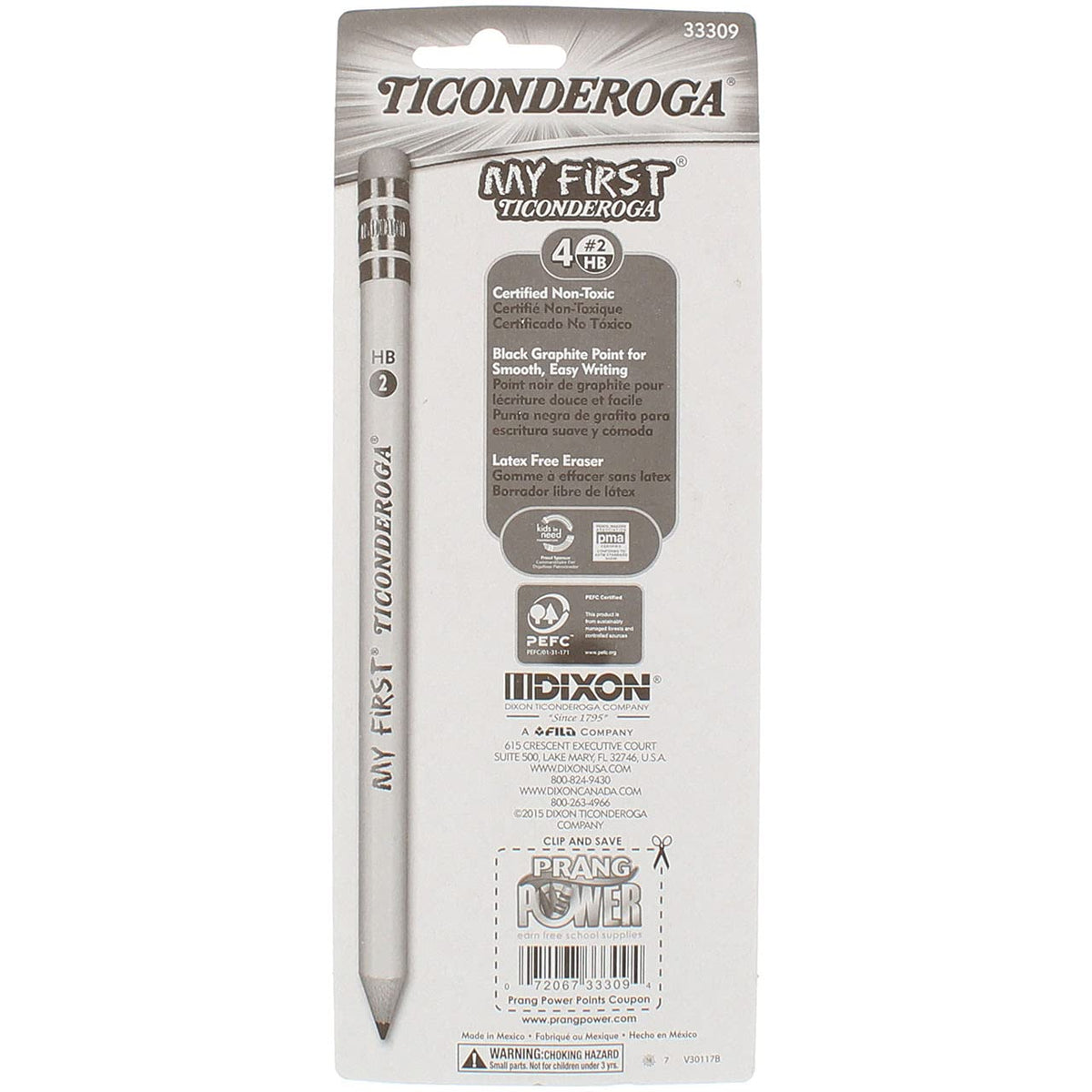 Ticonderoga My First Primary Pencil & Bonus Sharpener – 2 Pack | Beginner Writing Set