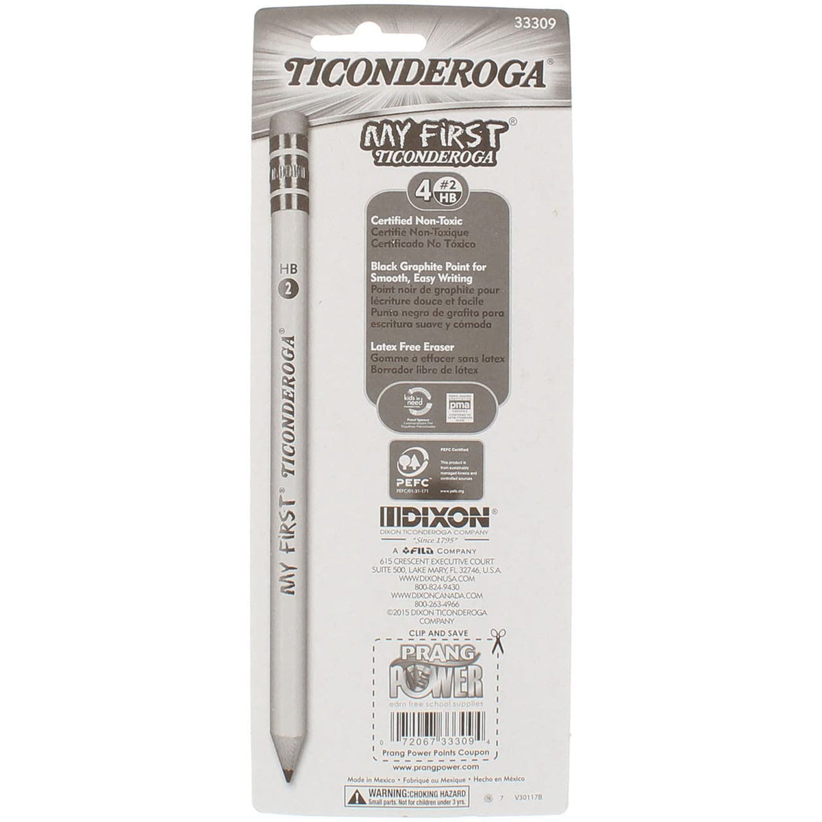 Ticonderoga My First Primary Pencil & Bonus Sharpener – 2 Pack | Beginner Writing Set