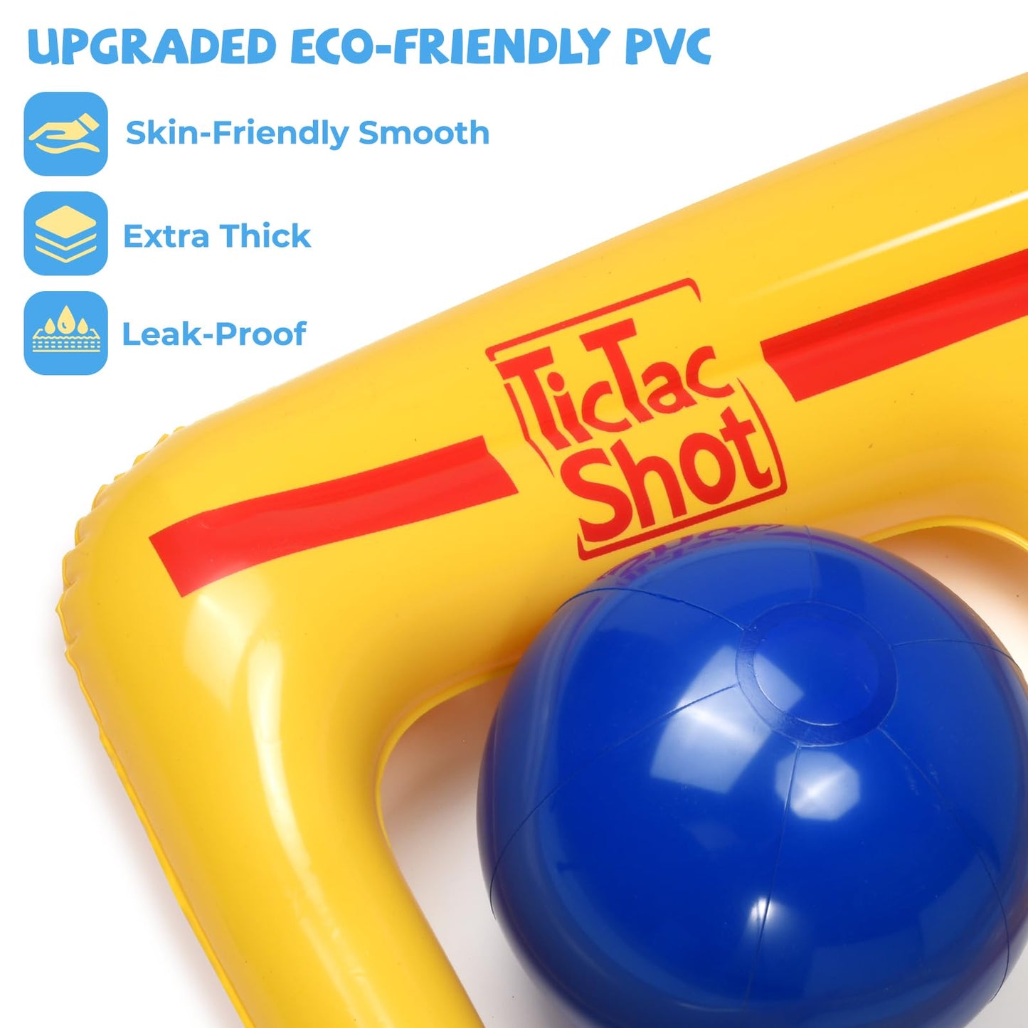 TicTac Shot Pool Toys – Inflatable Tic-Tac-Toe Set for 2–10 Players | Safe PVC