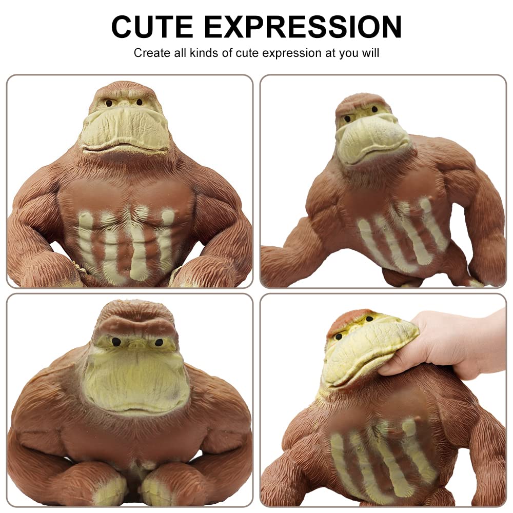 Tiefenets Squishy Monkey Toy & Stretch Gorilla – Stress Relief and Relaxation