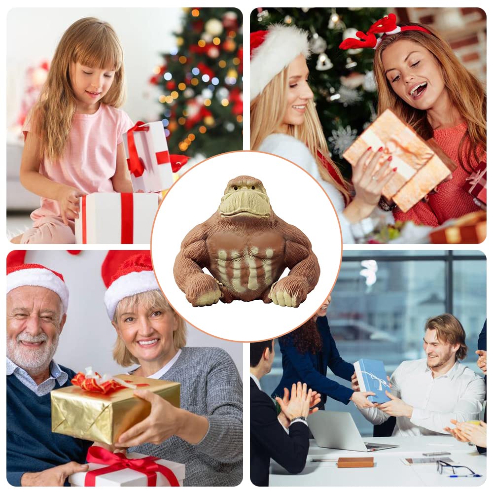 Tiefenets Squishy Monkey Toy & Stretch Gorilla – Stress Relief and Relaxation