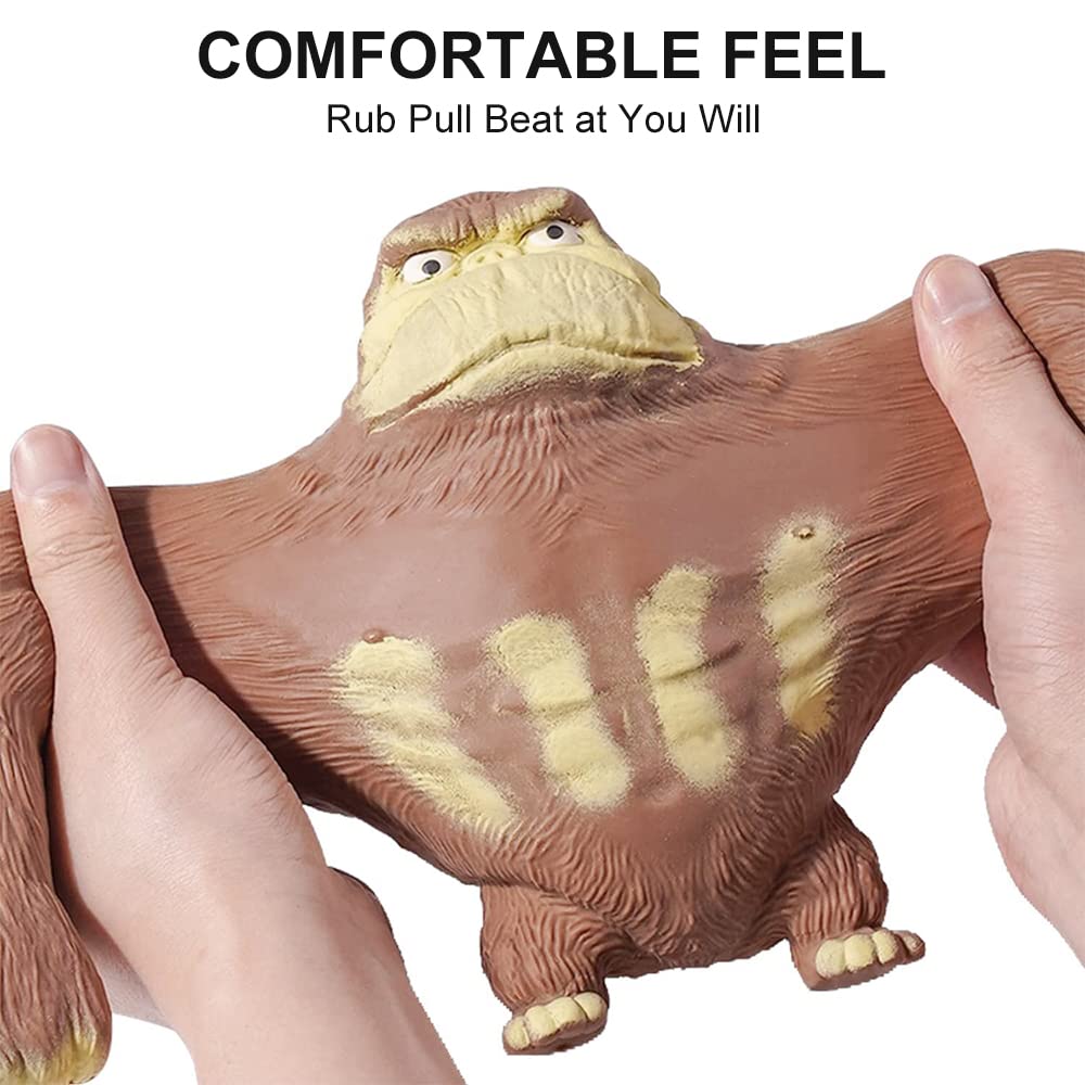 Tiefenets Squishy Monkey Toy & Stretch Gorilla – Stress Relief and Relaxation