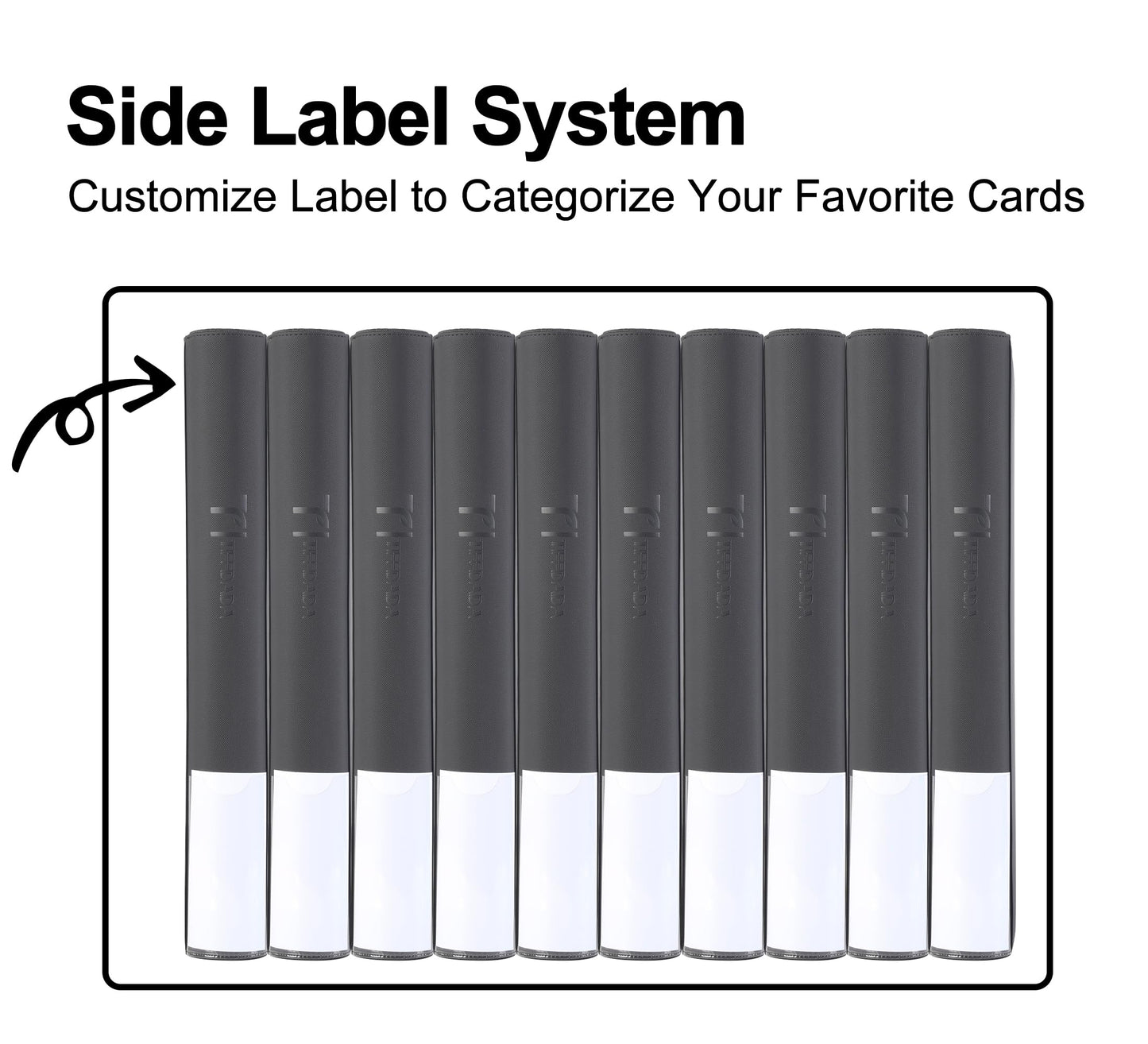 TIFFDADA 16-Pocket Top Loader Binder | Holds 640 Toploaders | Zippered Side-Loading Card Binder