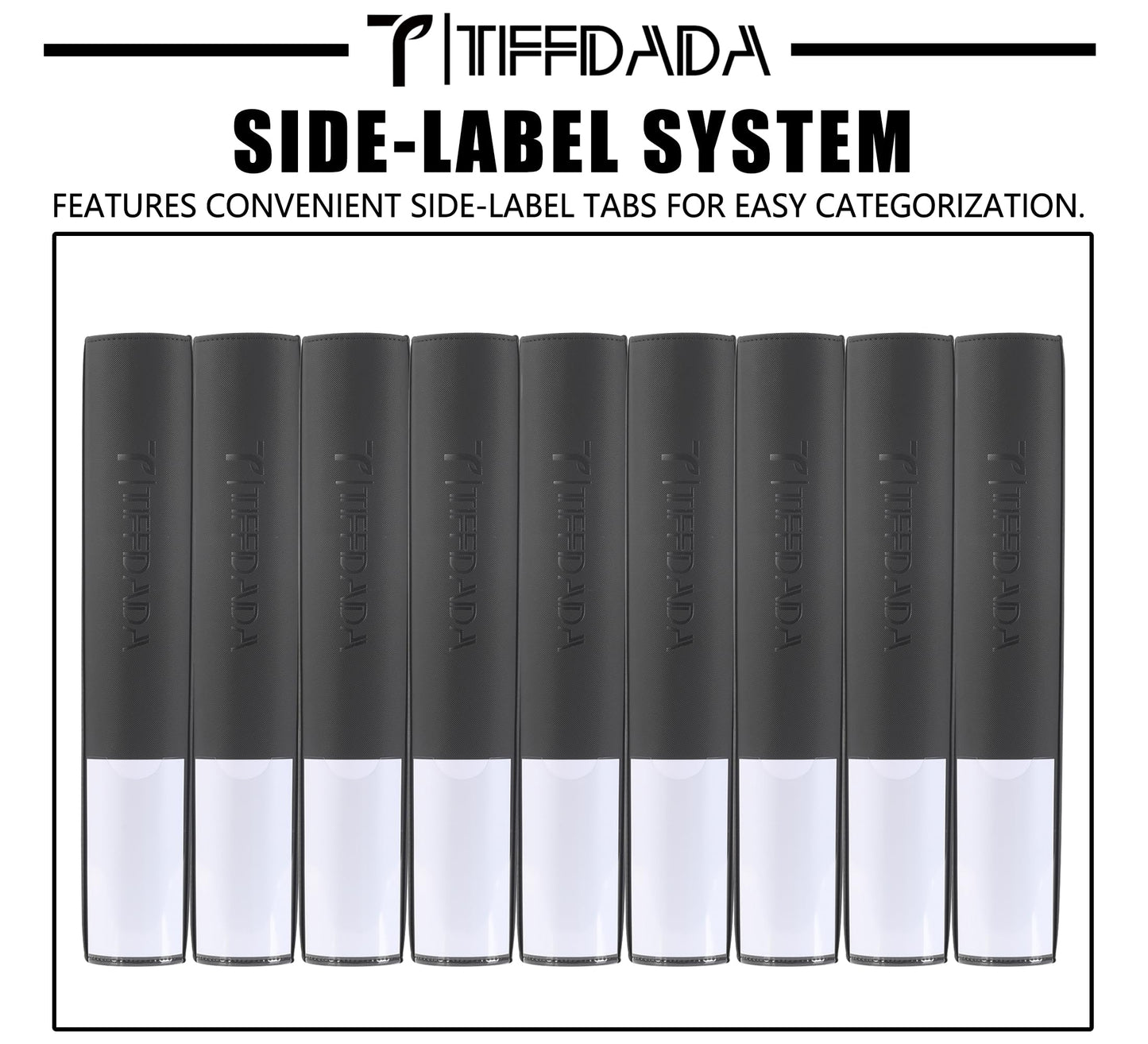 TIFFDADA Premium Trading Card Binder – 20-Pocket, 2000-Card Capacity, Zippered, Side Label Slots