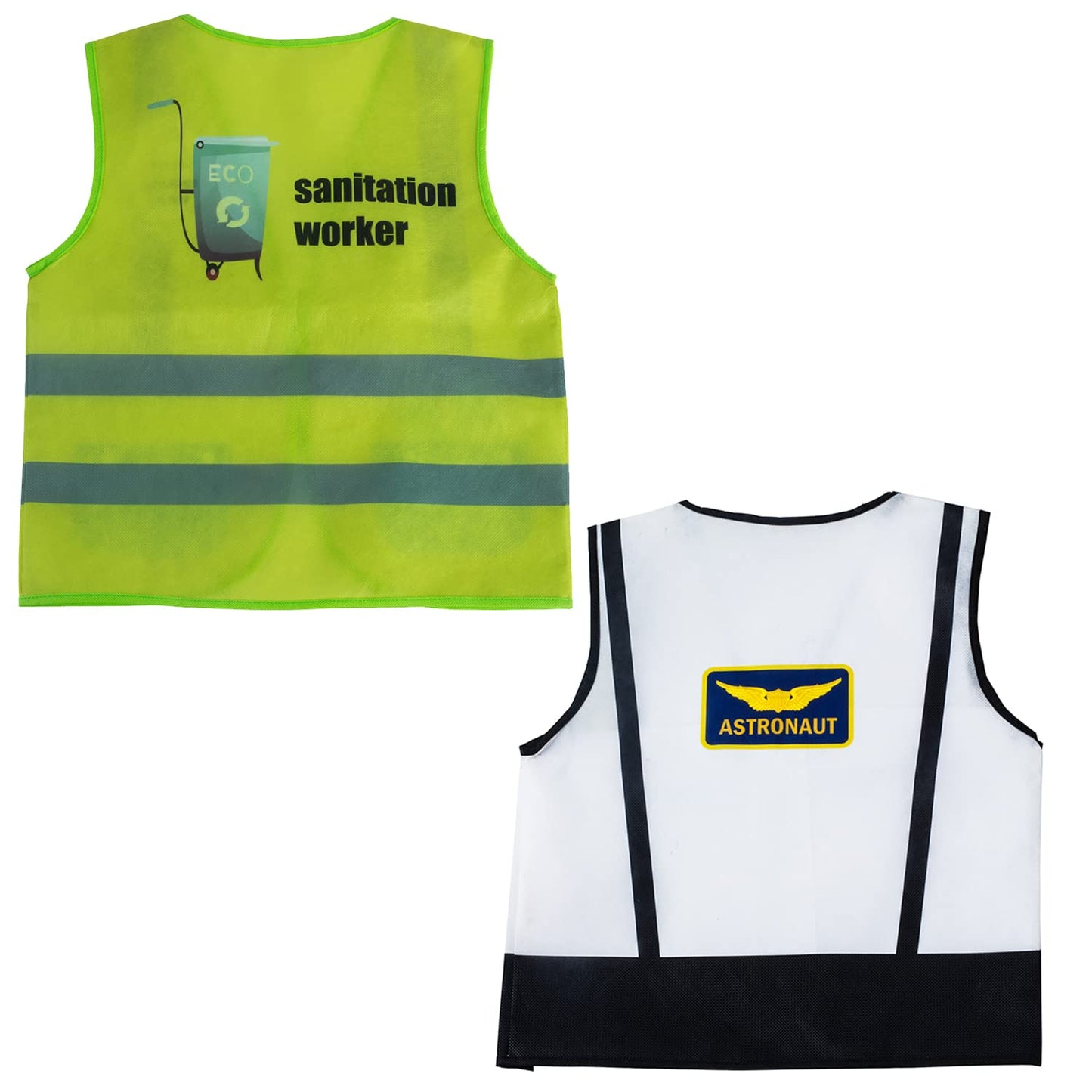 Tigerdoe 7-Piece Dress Up Vest Set for Toddlers | Career Costumes