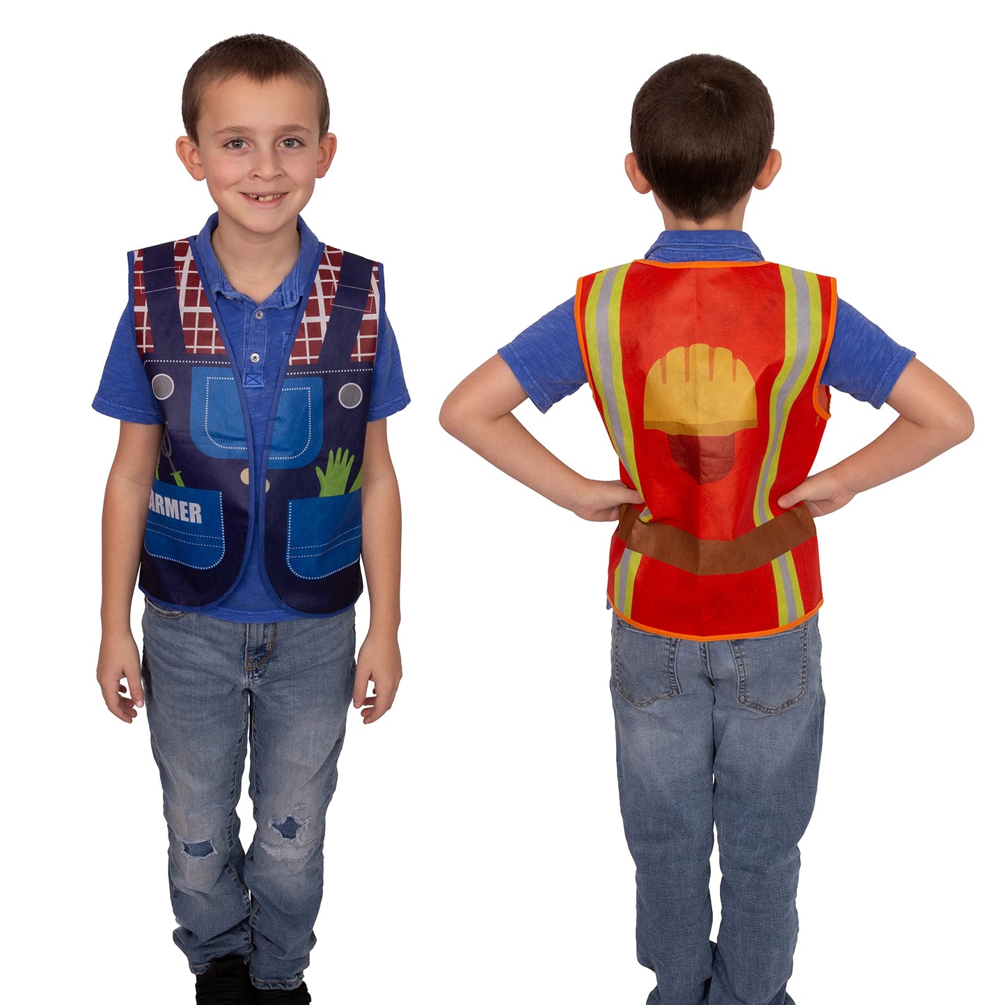 Tigerdoe 7-Piece Dress Up Vest Set for Toddlers | Career Costumes