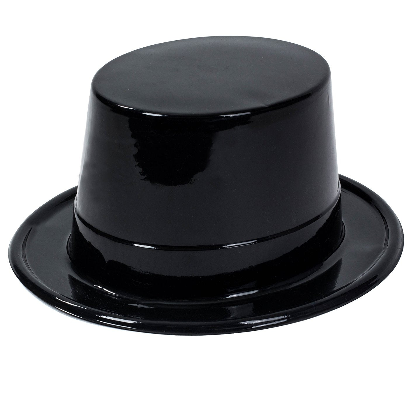 Tigerdoe Top Hats – 20 Black Plastic Magician Hats for Parties, Halloween & Themed Events