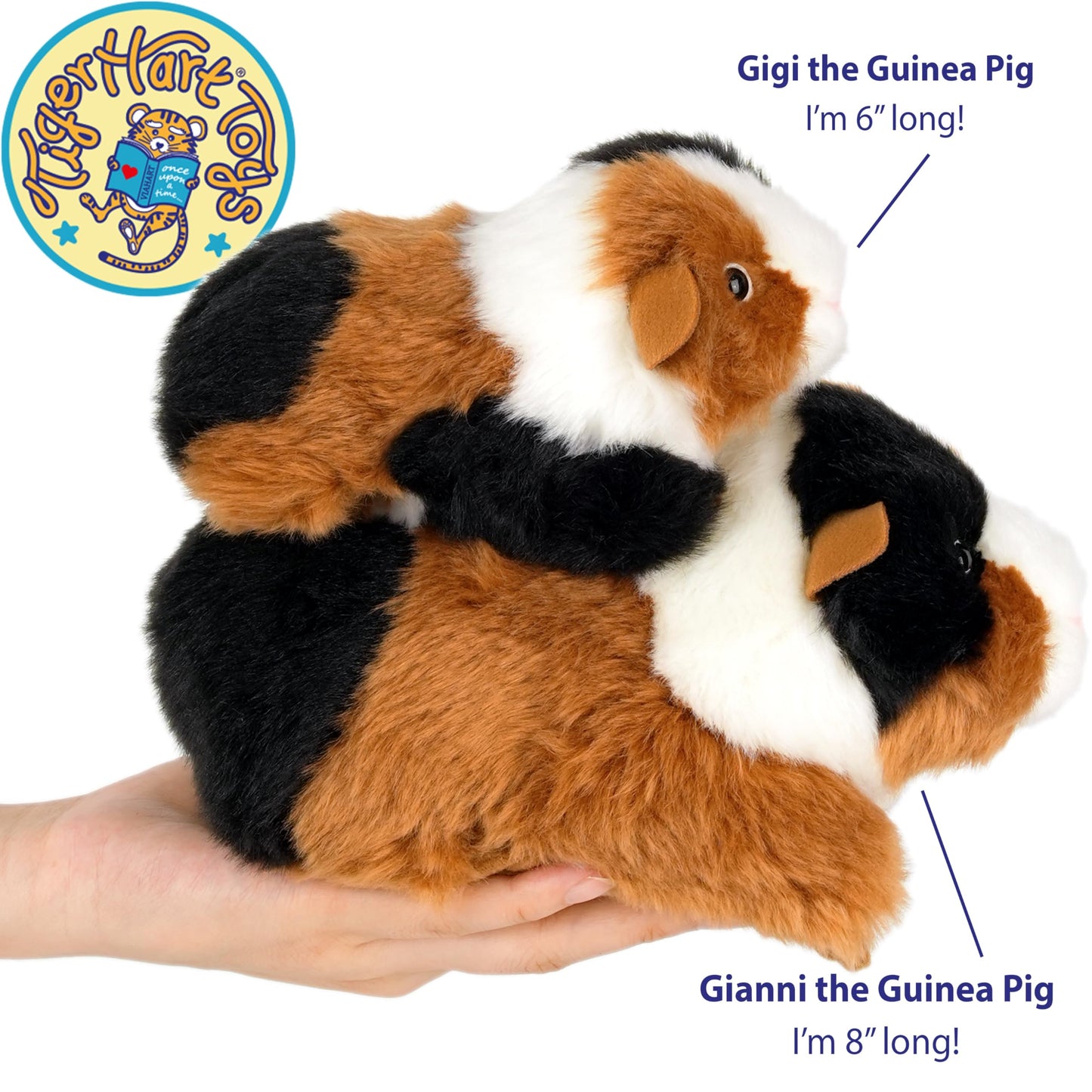 TigerHart Gigi Guinea Pig Plush - 6-Inch Stuffed Animal for Cozy Play
