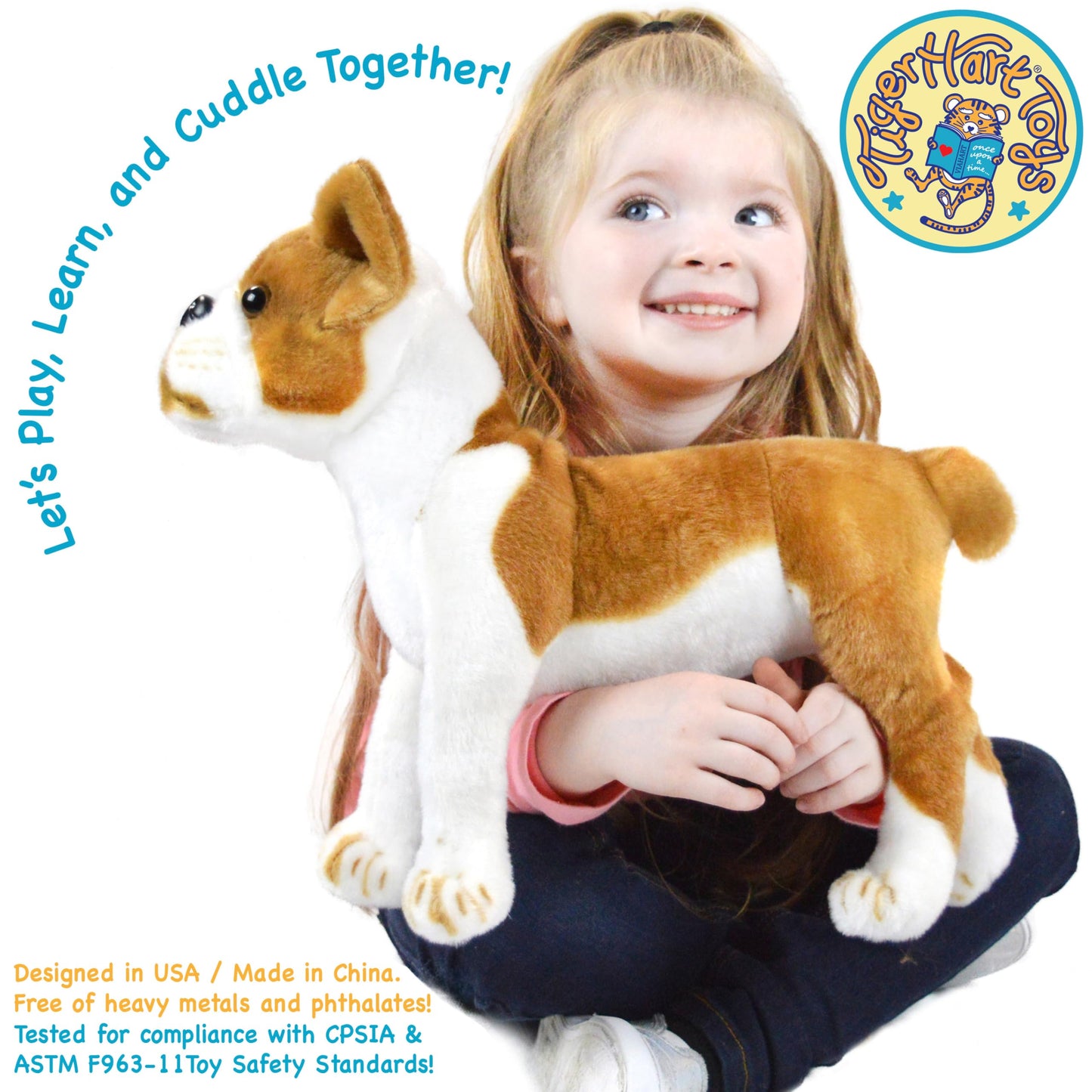 TigerHart Bobby Boston Terrier Plush – 14.5 Inch Large Dog Stuffed Animal