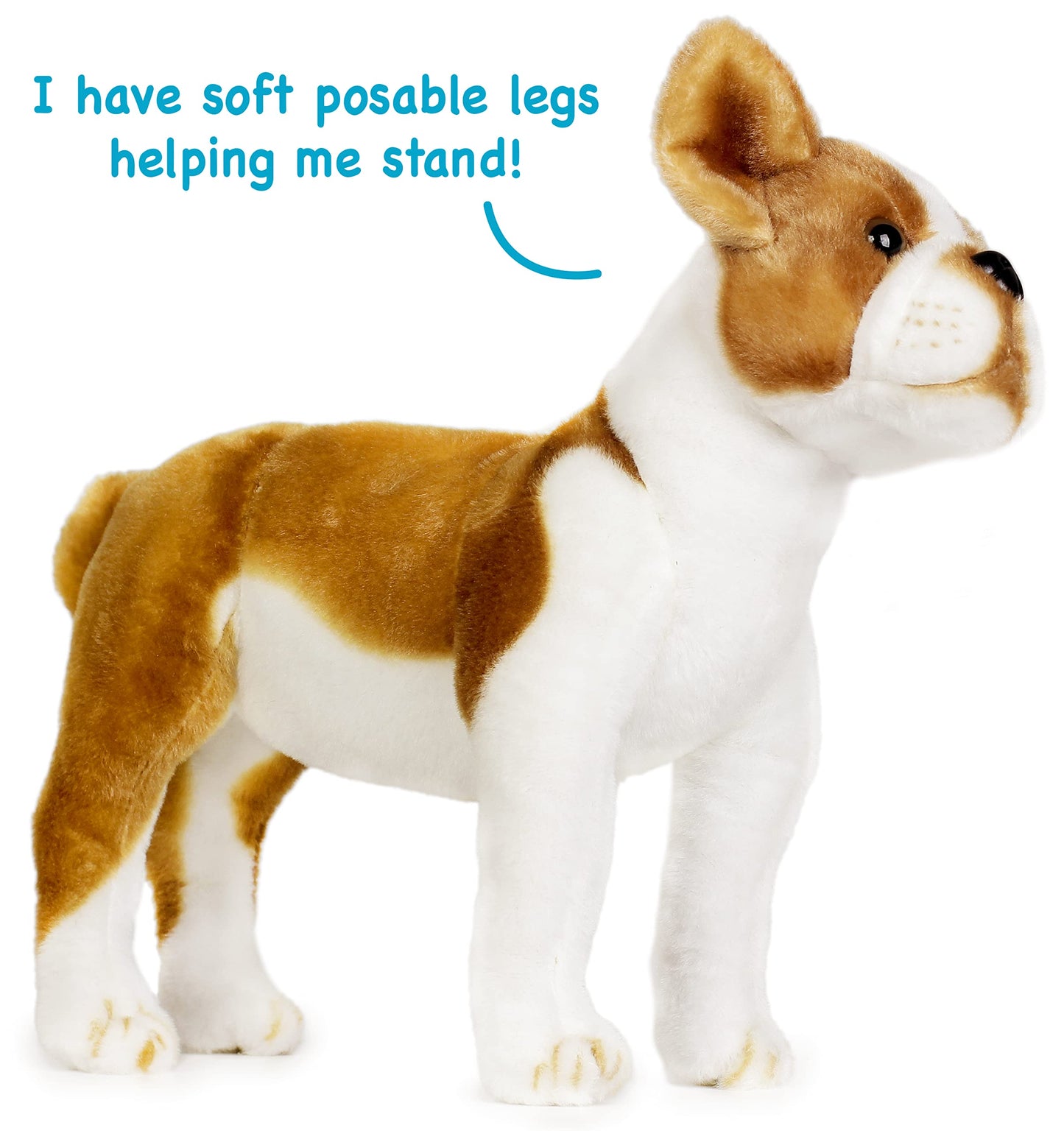 TigerHart Bobby Boston Terrier Plush – 14.5 Inch Large Dog Stuffed Animal