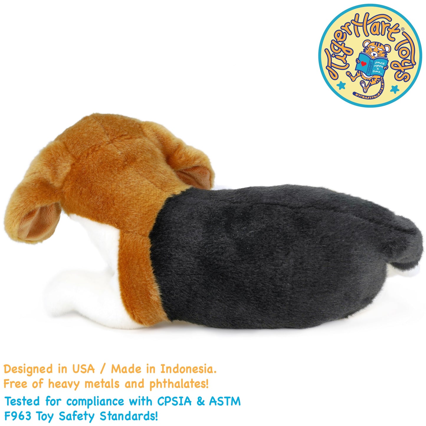 TigerHart Burkham Beagle Plush - 14-Inch Stuffed Animal
