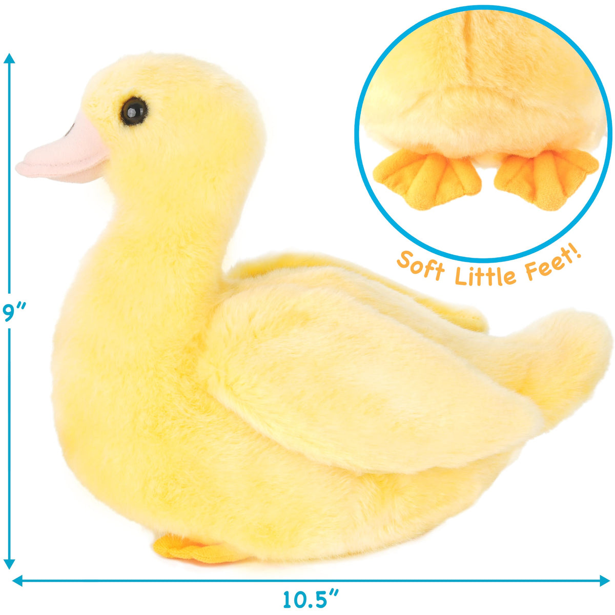 TigerHart Dani The Duckling - 10.5 Inch Plush Duck | Soft Stuffed Animal