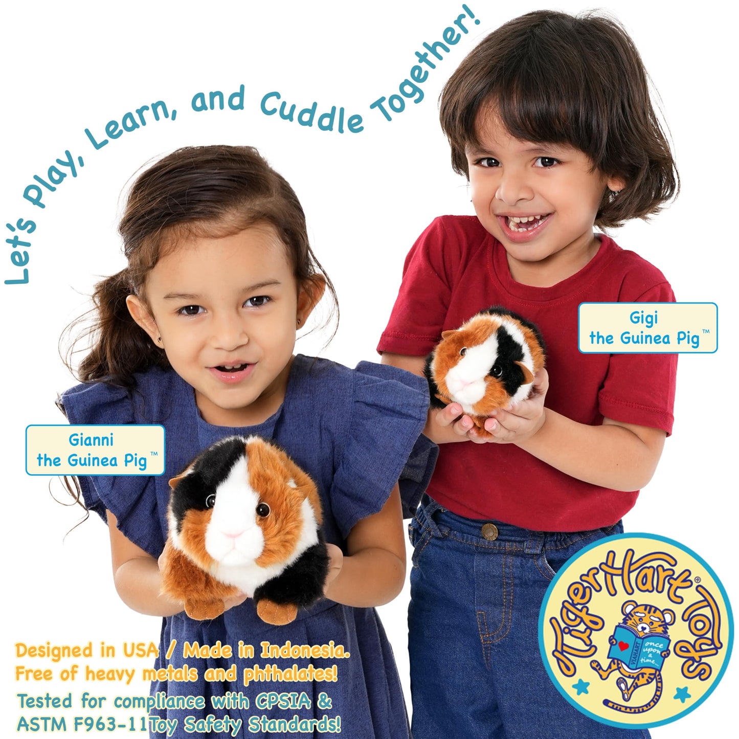 TigerHart Gigi Guinea Pig Plush - 6-Inch Stuffed Animal for Cozy Play