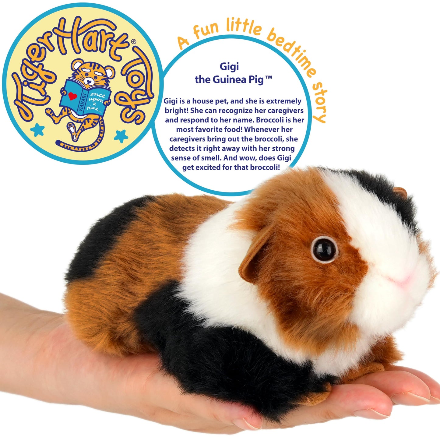 TigerHart Gigi Guinea Pig Plush - 6-Inch Stuffed Animal for Cozy Play