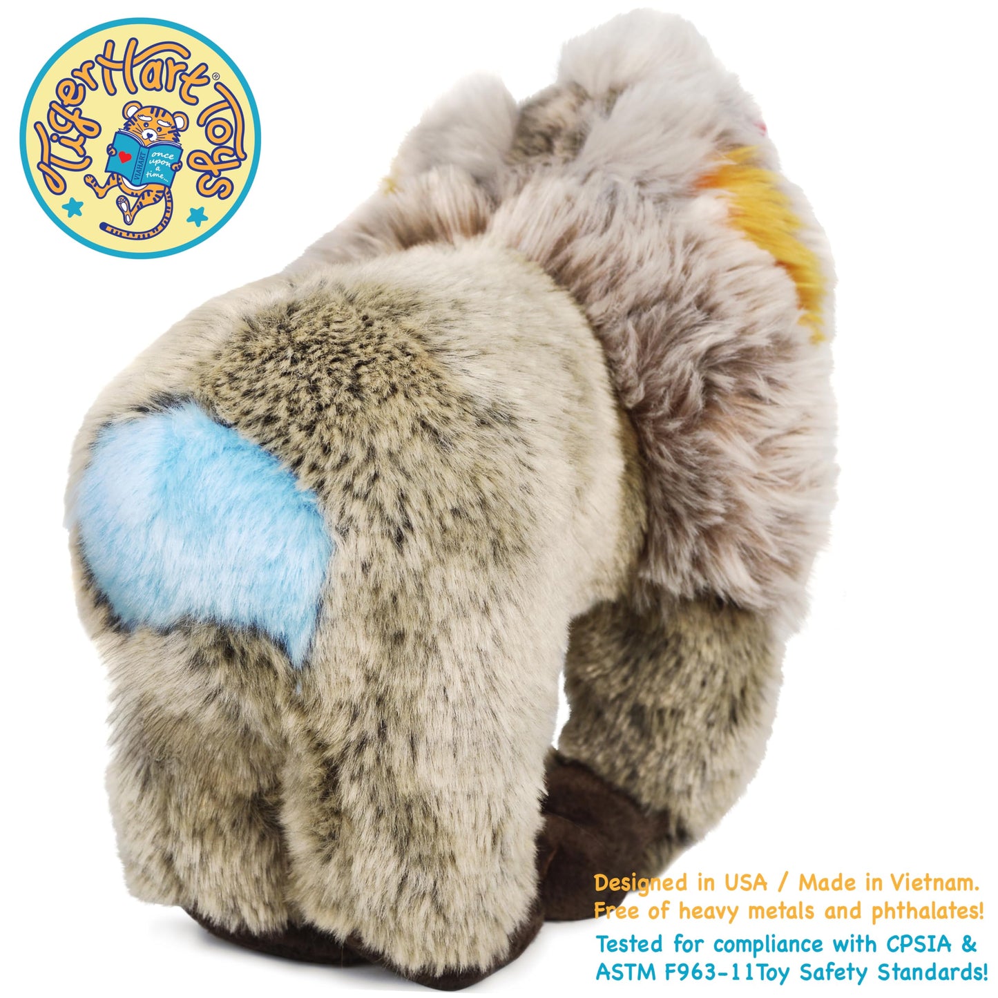 TigerHart Mambo The Mandrill - 10.5 Inch Plush Baboon | Huggable Stuffed Animal