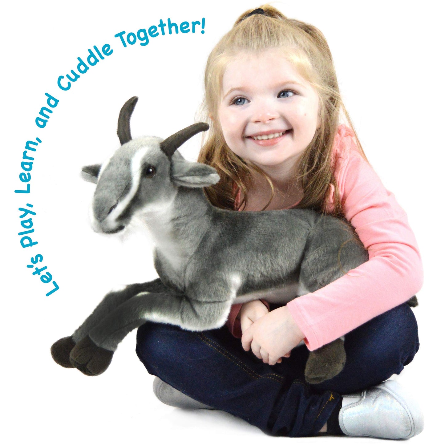 TigerHart Patrick The Pygmy Goat Plush - 18-Inch Large Stuffed Animal