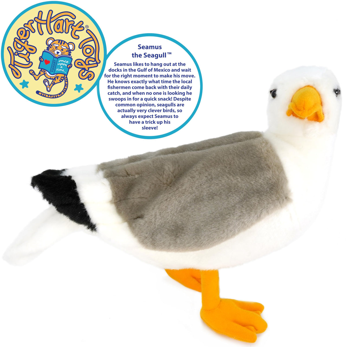 TigerHart Seamus The Seagull Plush – 12-Inch Stuffed Animal