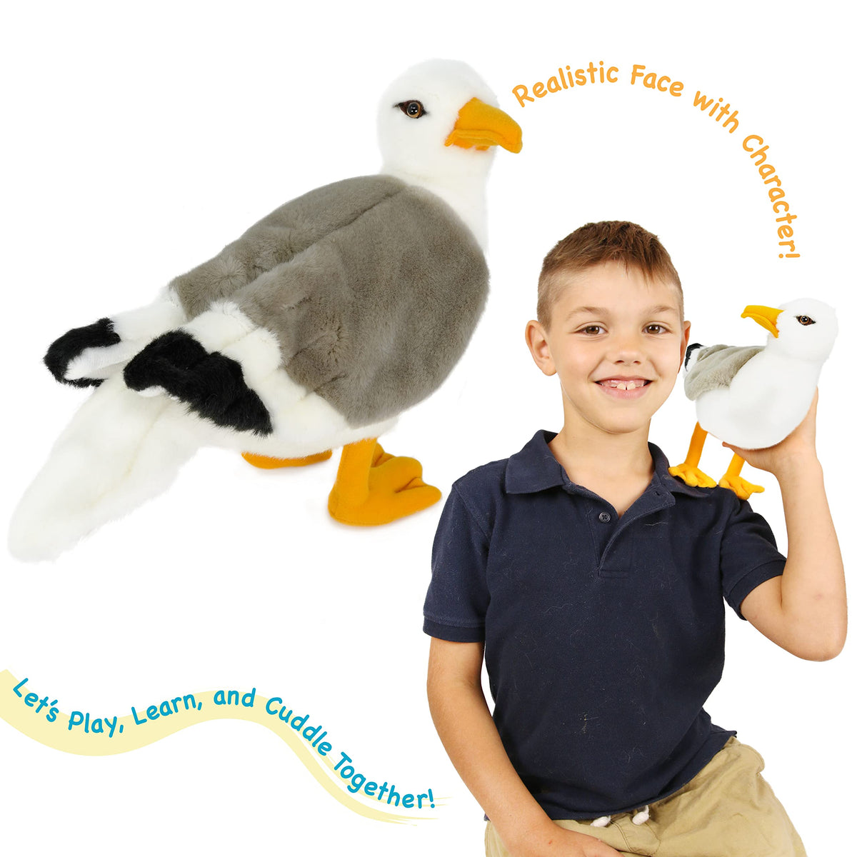 TigerHart Seamus The Seagull Plush – 12-Inch Stuffed Animal