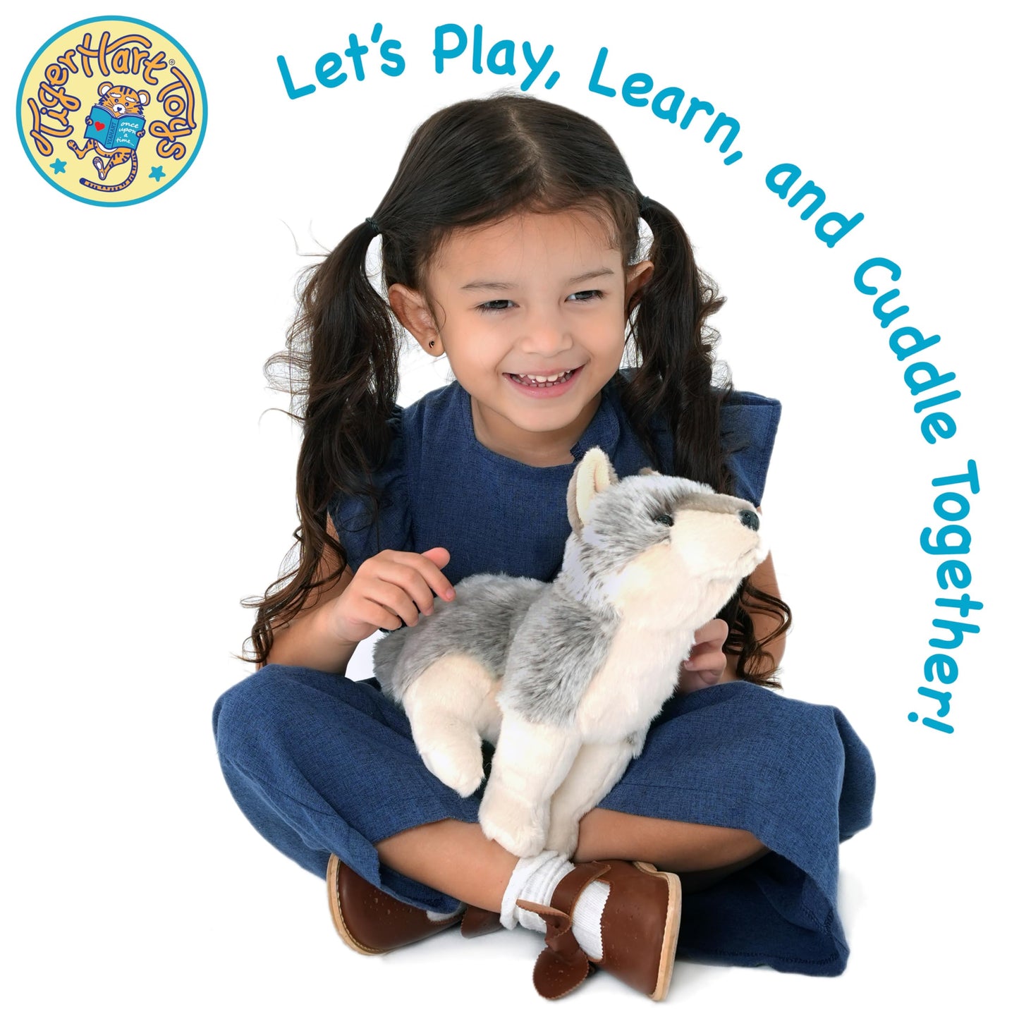 TigerHart Wolcott The Wolf – 11-Inch Plush Toy | Soft, Safe, Story-Driven