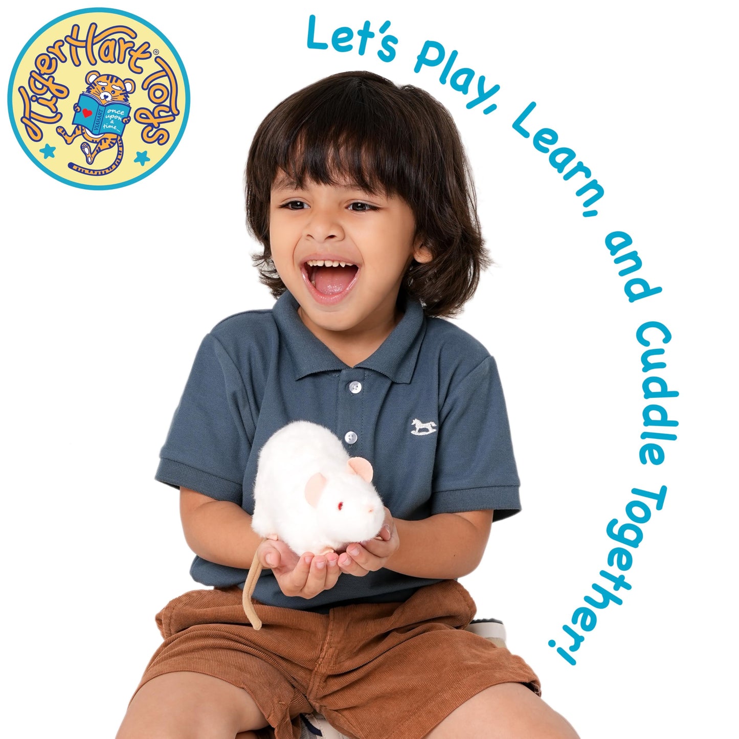 TigerHart Wylie The White Rat Plush – 7-Inch Stuffed Animal