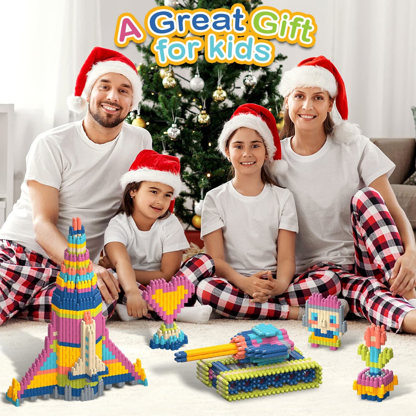 Tigerhu Kids 1120pcs Building Blocks Set – Educational STEM Toy for Ages 3+