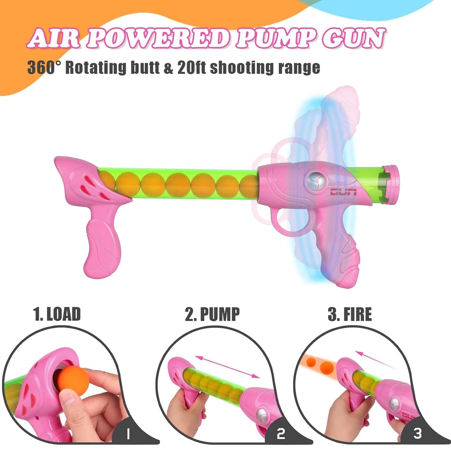 TIGTECGAME Upgraded Moving Shooting Game Toy – 2 Blaster Guns & 18 Foam Balls