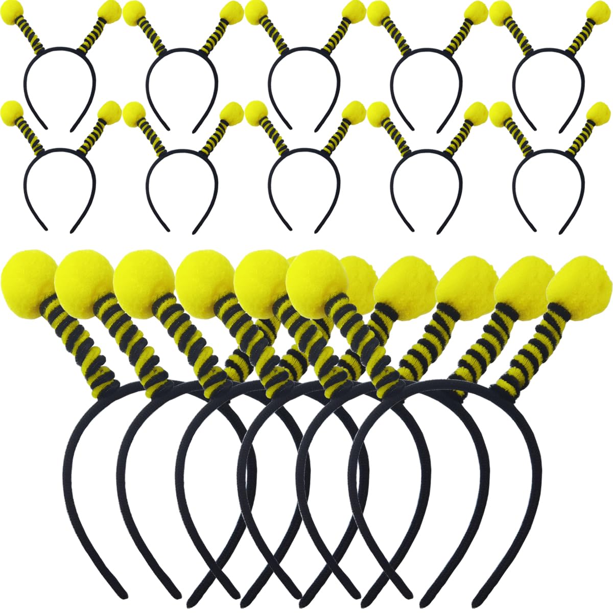 TIHOOD 14PCS Bee Tentacle Headbands – Fun Party Hair Accessories for Women & Girls