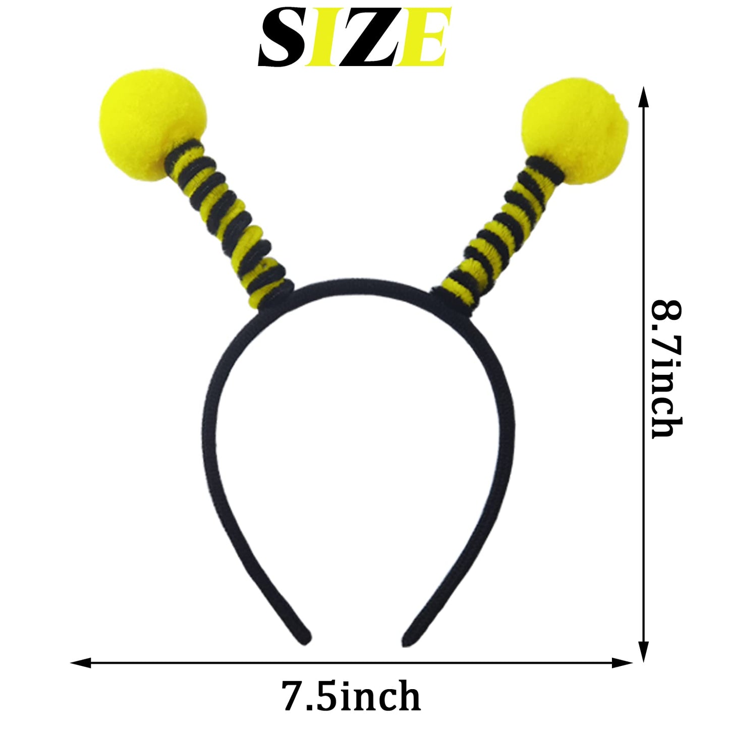 TIHOOD 14PCS Bee Tentacle Headbands – Fun Party Hair Accessories for Women & Girls