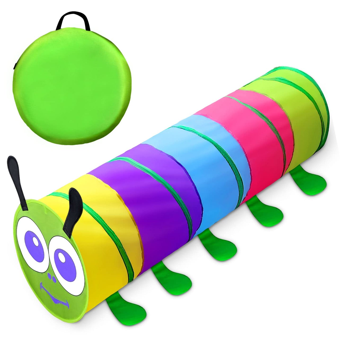 TIKTENT Kids Play Tunnel for Toddlers 1-3 (6 ft) – Pop-Up Crawling Toy for Indoor & Outdoor Play