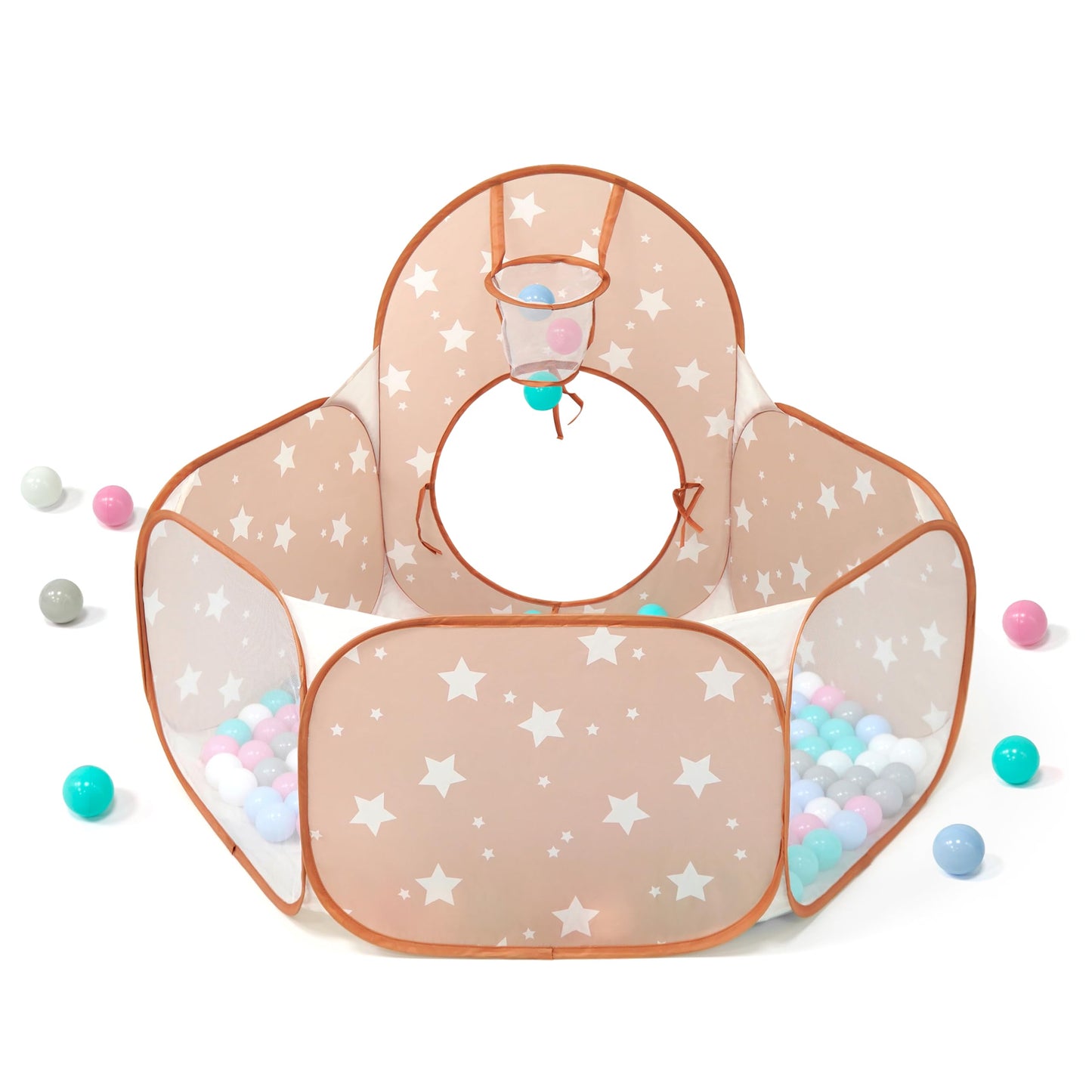 TIKTENT 3-in-1 Pop Up Play Tent with Tunnel & Ball Pit | Indoor/Outdoor