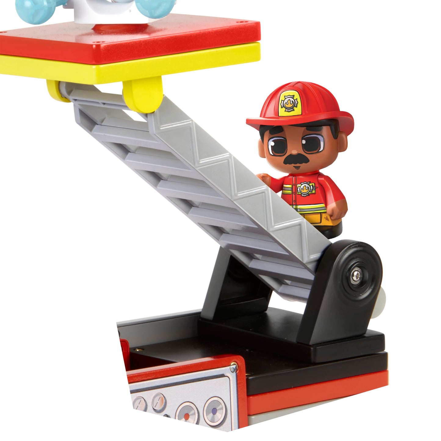 Tile Town Firetruck Magnetic Tile Set with Lights & Sounds – 18-Piece STEM Toy (Ages 3-5+)