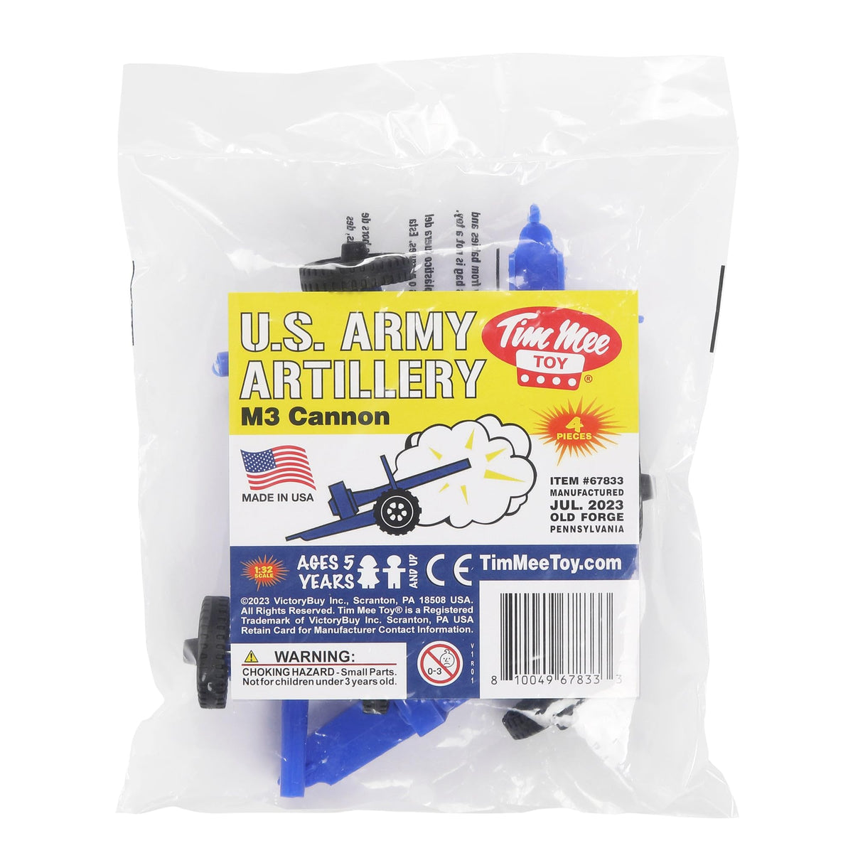TimMee M3 Artillery Blue 4pc – Made in USA | Tim Mee Toy