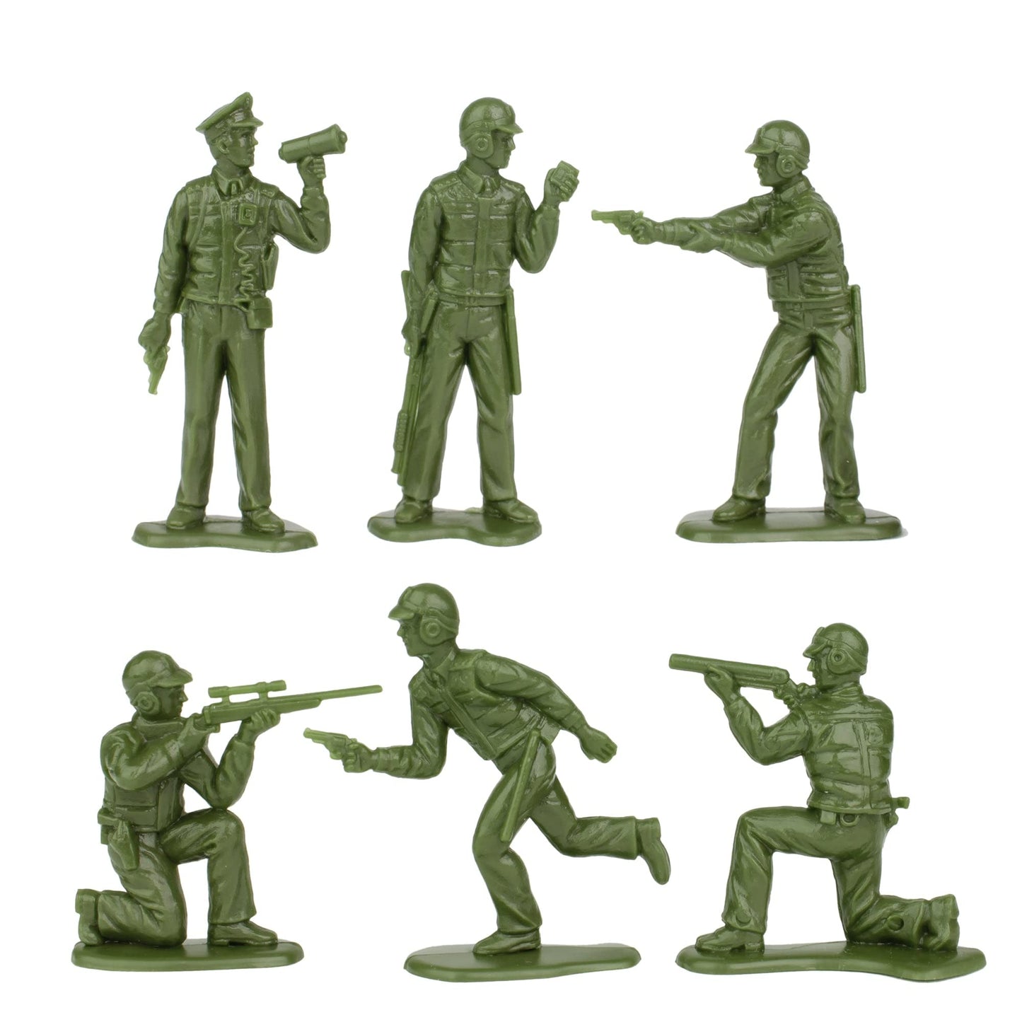 Tim Mee Toy Walker Bulldog Tank Playset – OD Green, 13-Piece, Made in USA