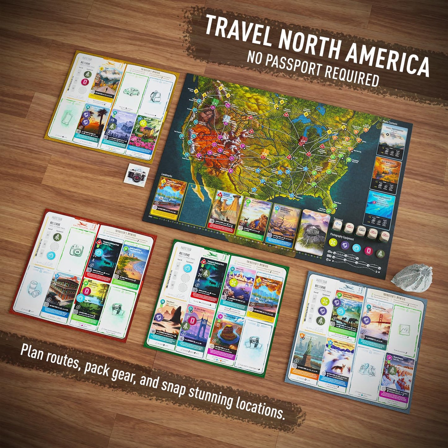 Timashov Publishing — Photo Tour: North America Family Travel Strategy Game (Ages 8+) | 1–5 Players