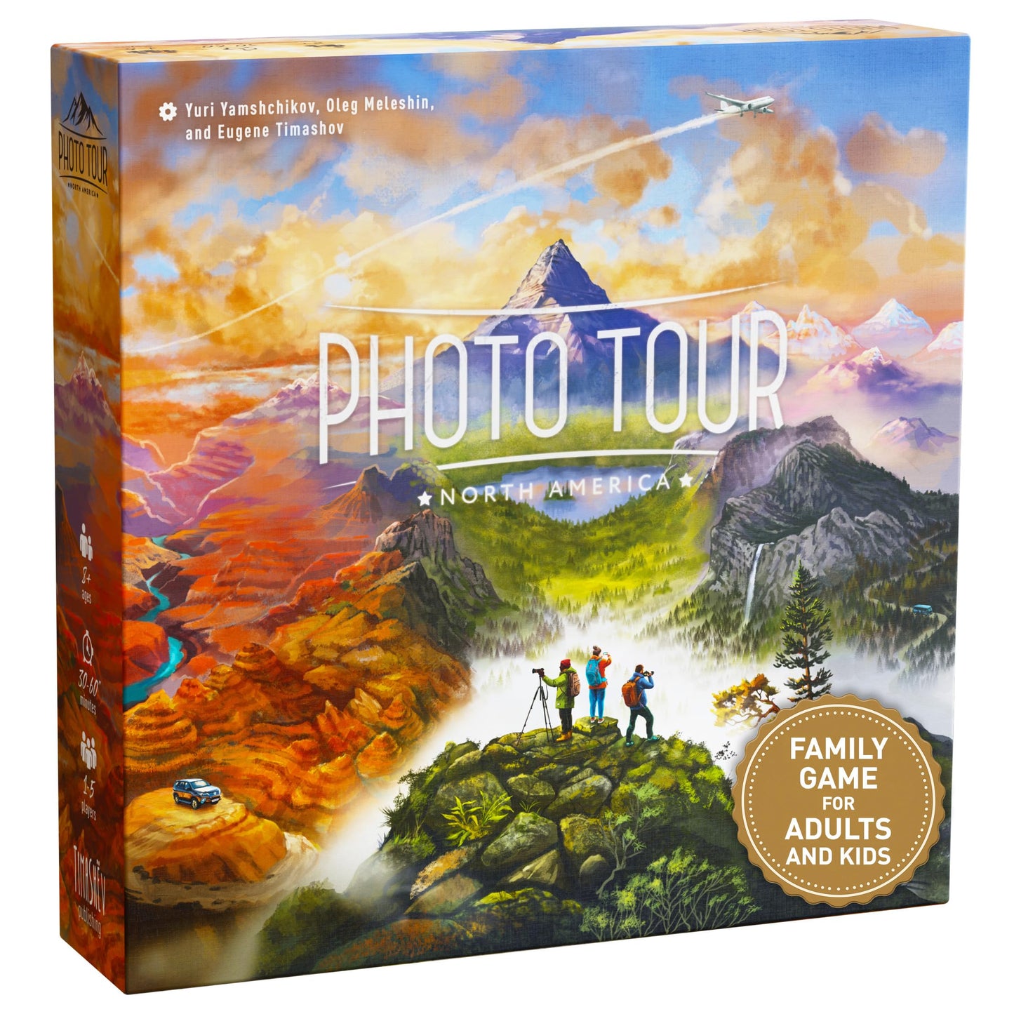 Timashov Publishing — Photo Tour: North America Family Travel Strategy Game (Ages 8+) | 1–5 Players