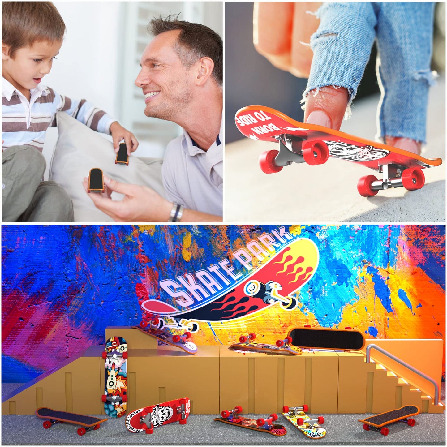 TIME4DEALS 4-Pack Fingerboards – Mini Skateboard Fingerboards for Creative Fingertips
