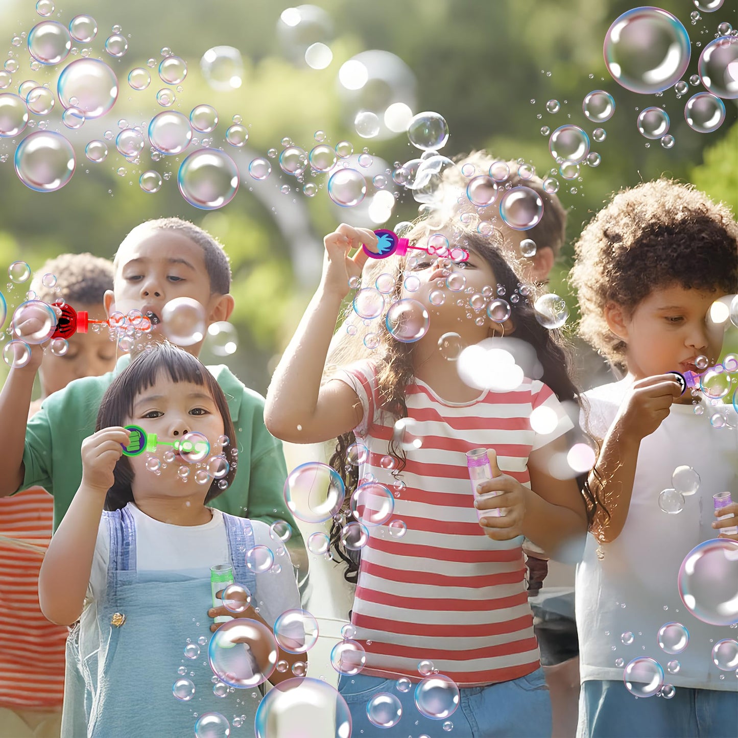 Time4Relax 24Pcs Superhero Bubble Wands – Party Favors for Kids