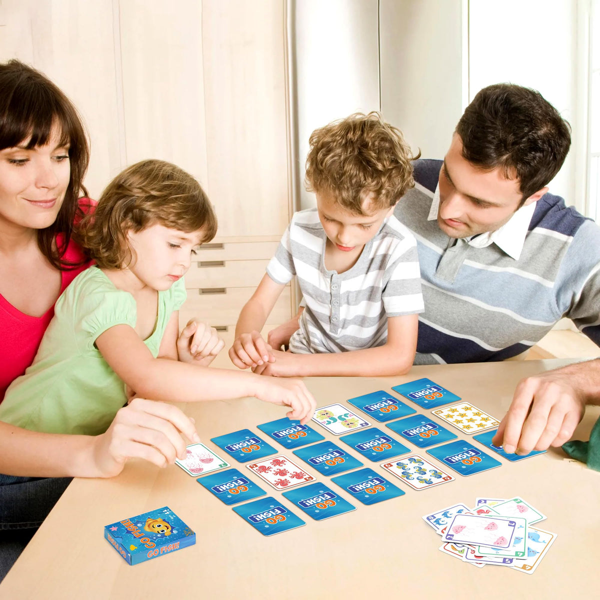 Timenued Card Game Set – 6 Decks for Go Fish, Old Maid, Memory Match, Slap Jack, Crazy 8s & Space Cards