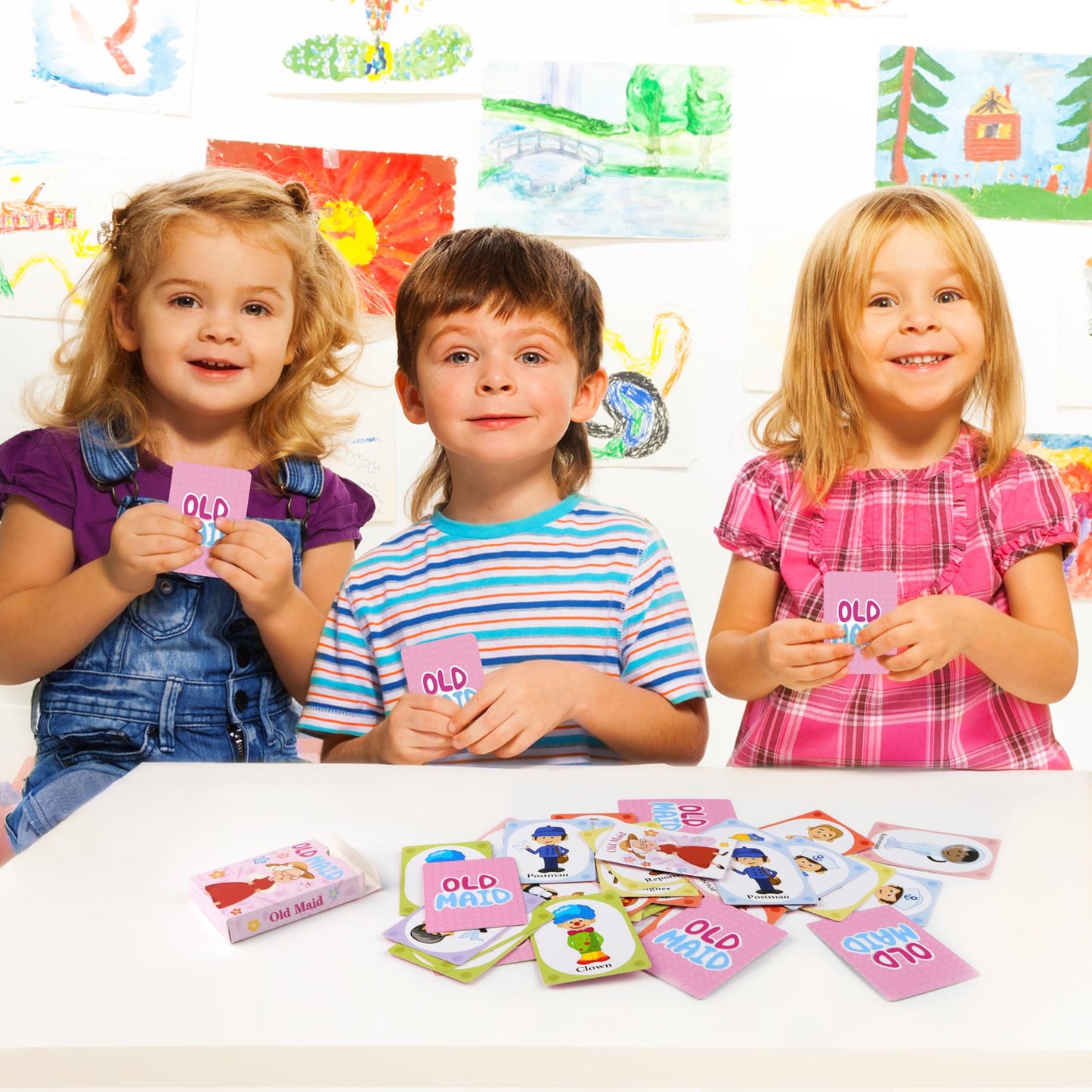 Timenued Go Fish & Old Maid Card Games – Easy Family Card Games for Kids