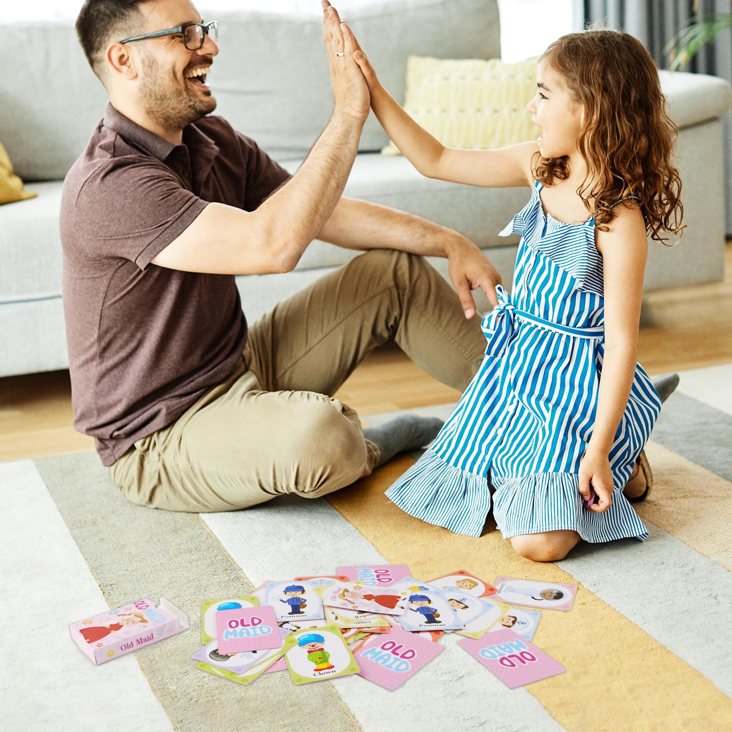 Timenued Go Fish & Old Maid Card Games – Easy Family Card Games for Kids