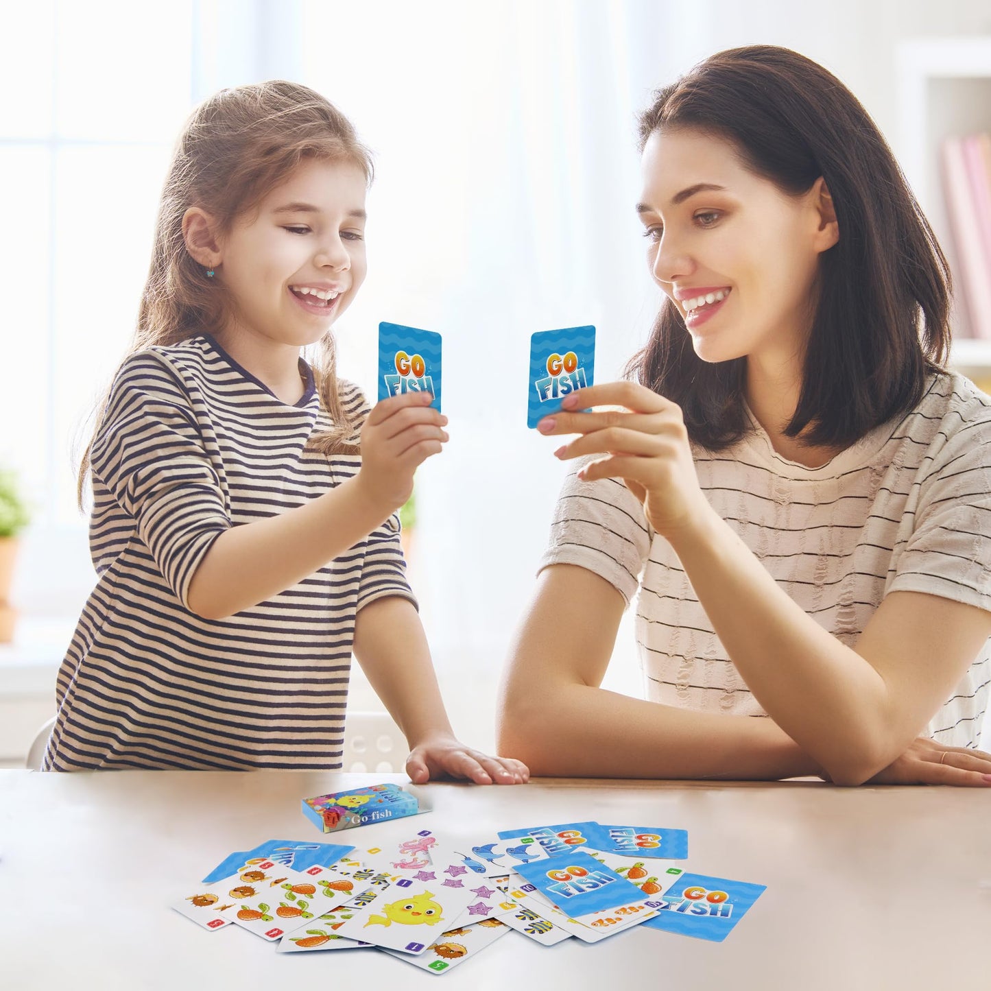 Timenued Go Fish & Old Maid Card Games – Easy Family Card Games for Kids