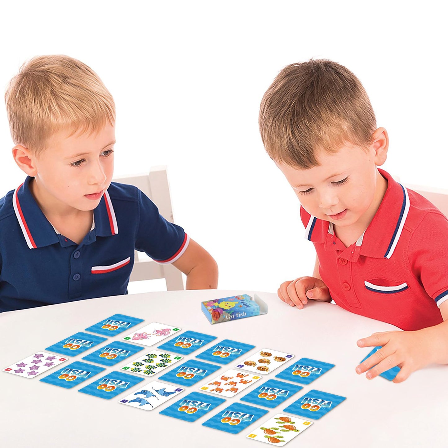 Timenued Go Fish & Old Maid Card Games – Easy Family Card Games for Kids