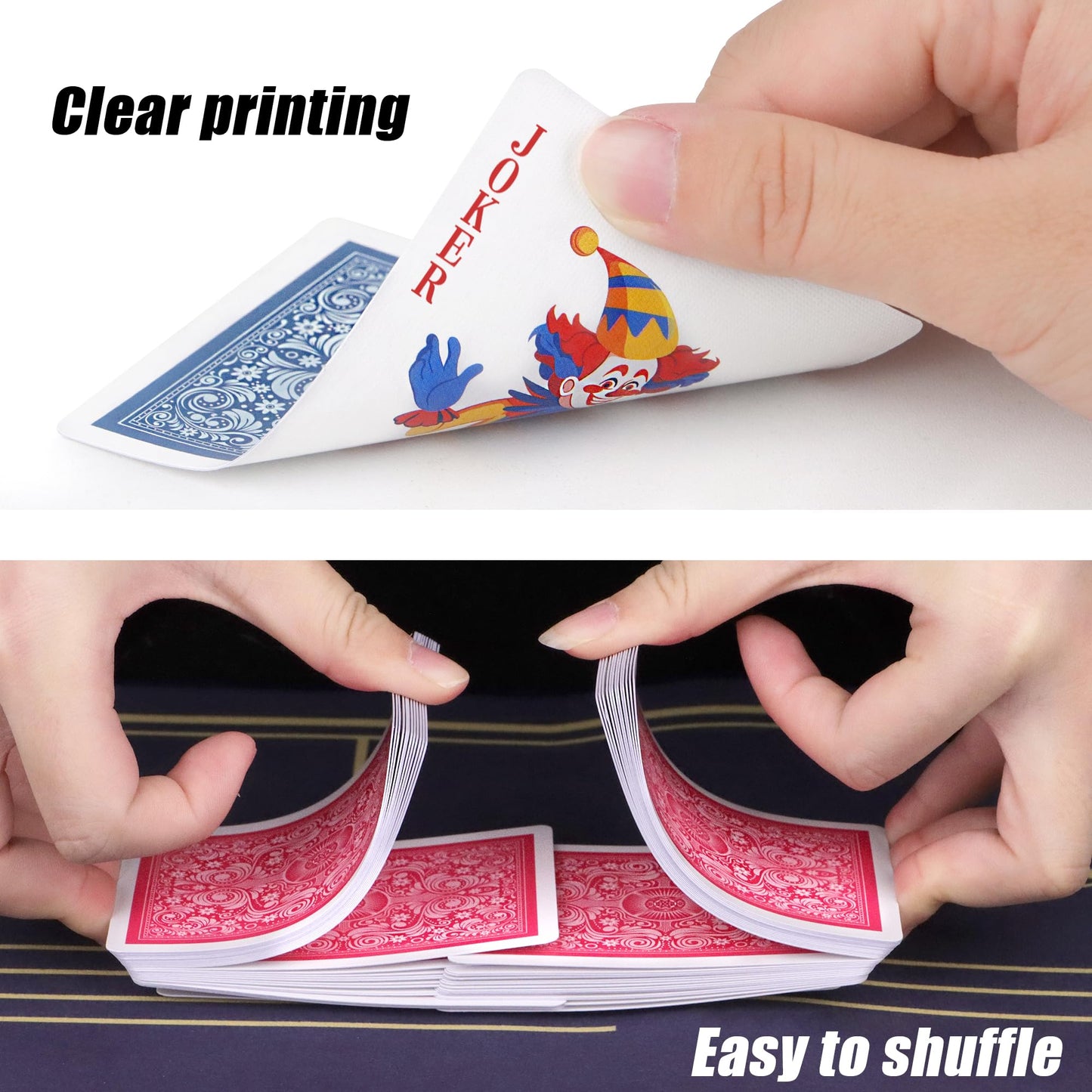 Timenued Playing Cards 2 Pack – Premium Linen Finish Poker Cards (2 Decks)