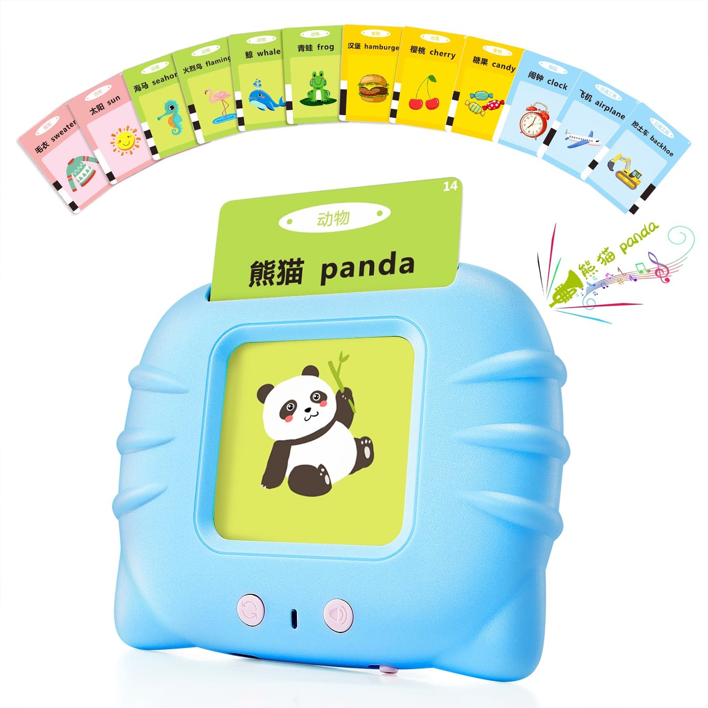 TimingSXD Bilingual Talking Flash Cards for Toddlers — Learn Chinese & English
