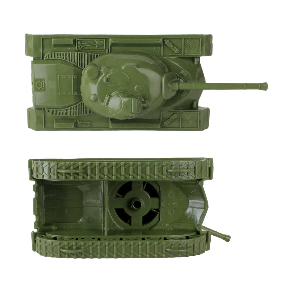 Tim Mee Toy Tanks - M48 Patton 3-Piece OD Green Set | Made in USA | 1:48