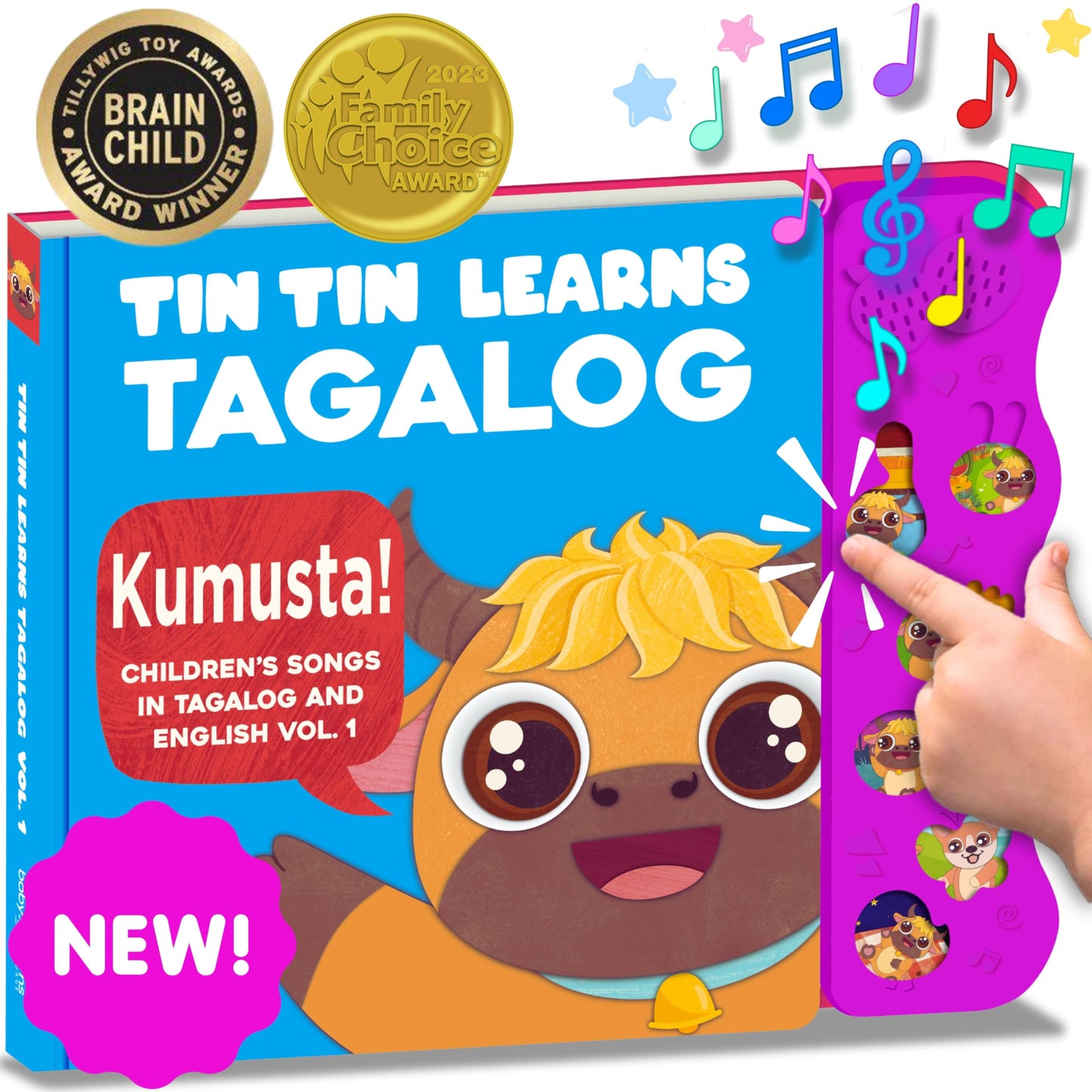 Tagalog Books for Kids Vol. 1 – Tin Tin Learns Tagalog: Songs in Tagalog & English