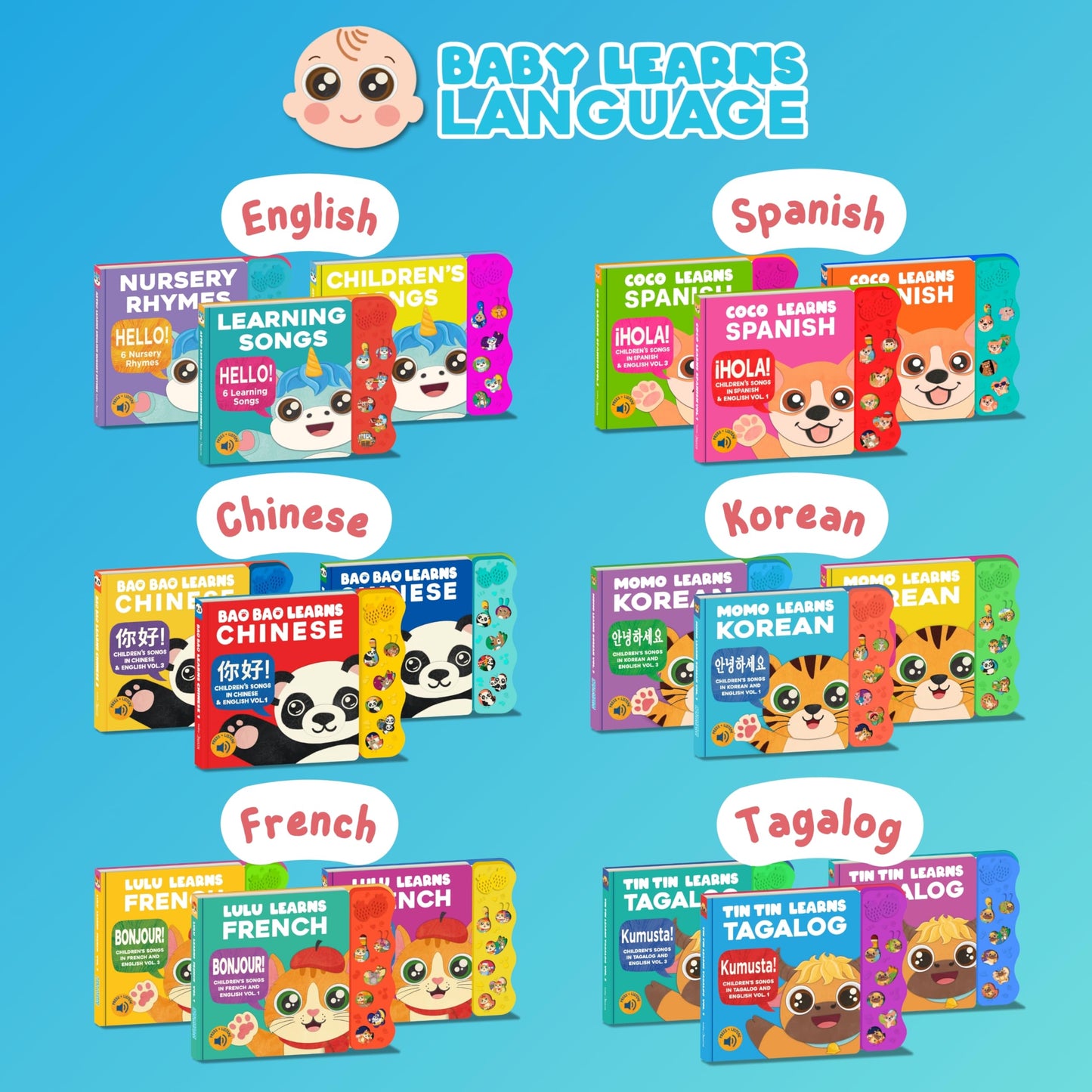 Tagalog Books for Kids Vol. 1 – Tin Tin Learns Tagalog: Songs in Tagalog & English
