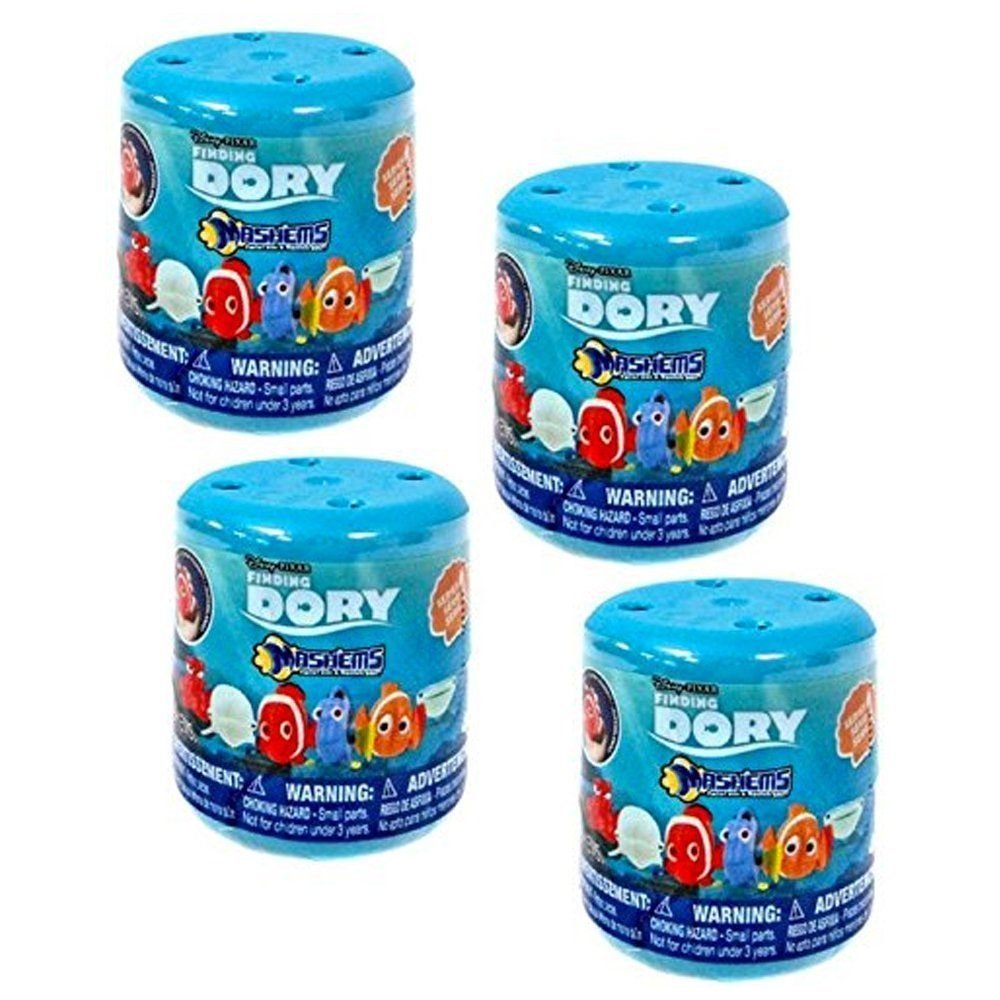 Finding Dory Mash'ems Squishy Mini Figure Pack Series 1 Bundle – 4 Random Figures | Tinflyphy